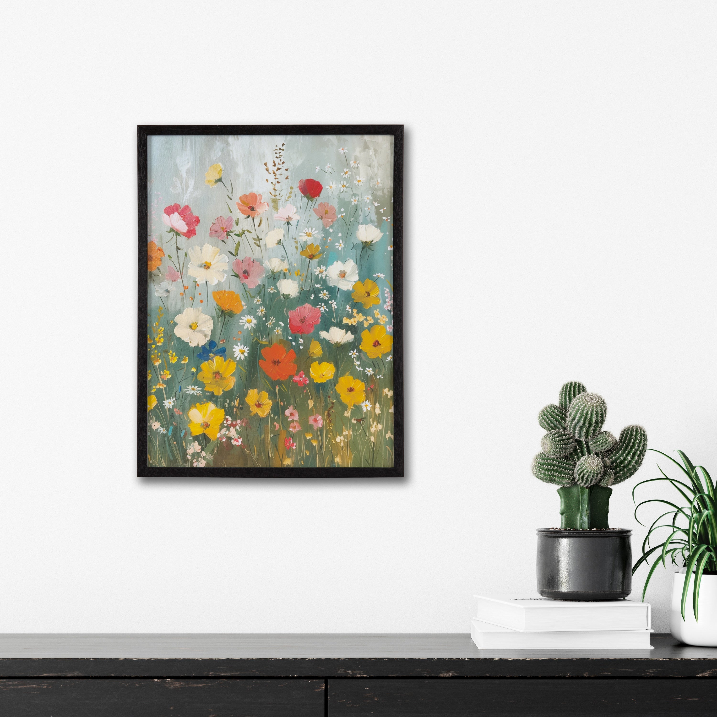 Gallery Boho Wildflower Garden Print by The Creative Bunch Studio