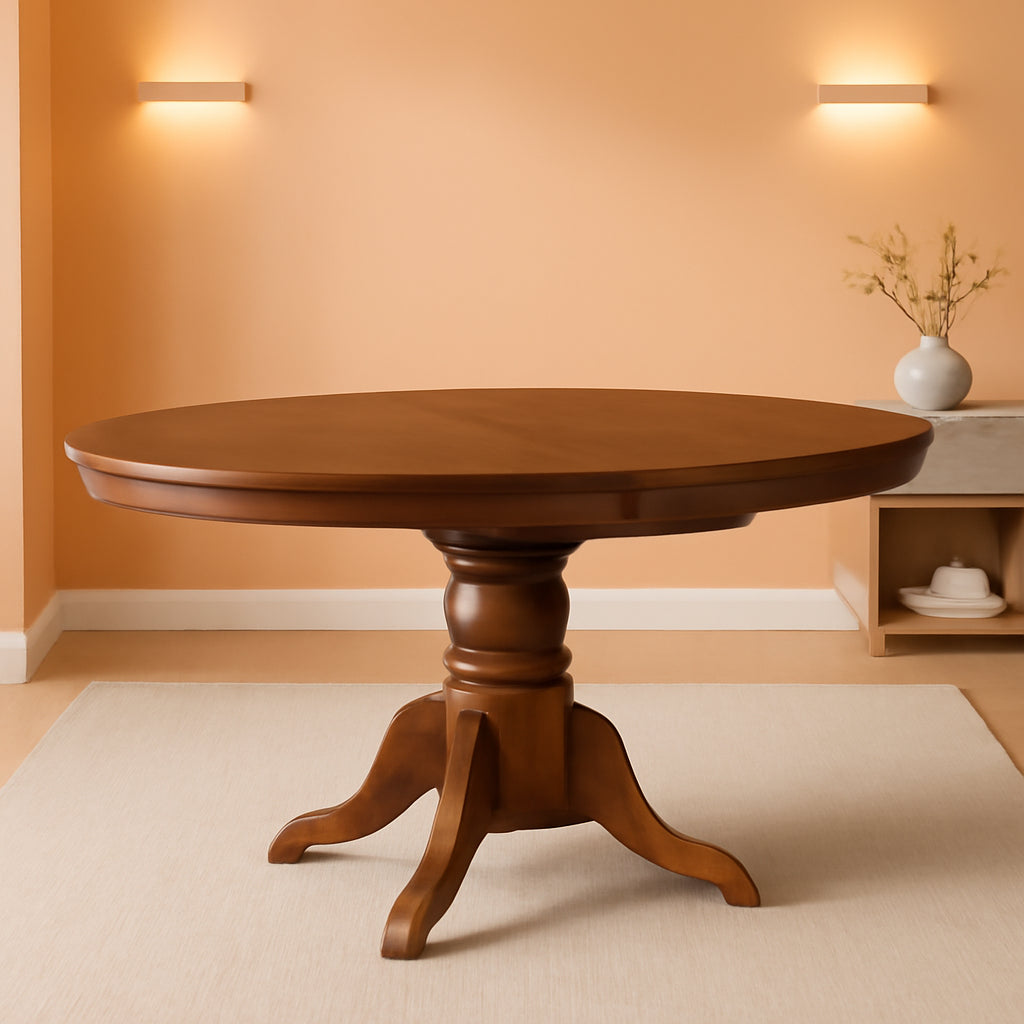 Oval Dining Table 42x60 Inch Butterfly Leaf Finish