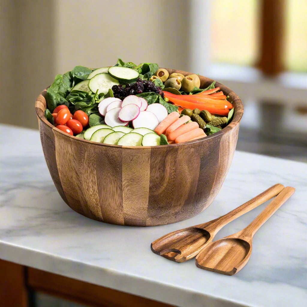 Extra Large Salad Bowl with Servers - 335C3