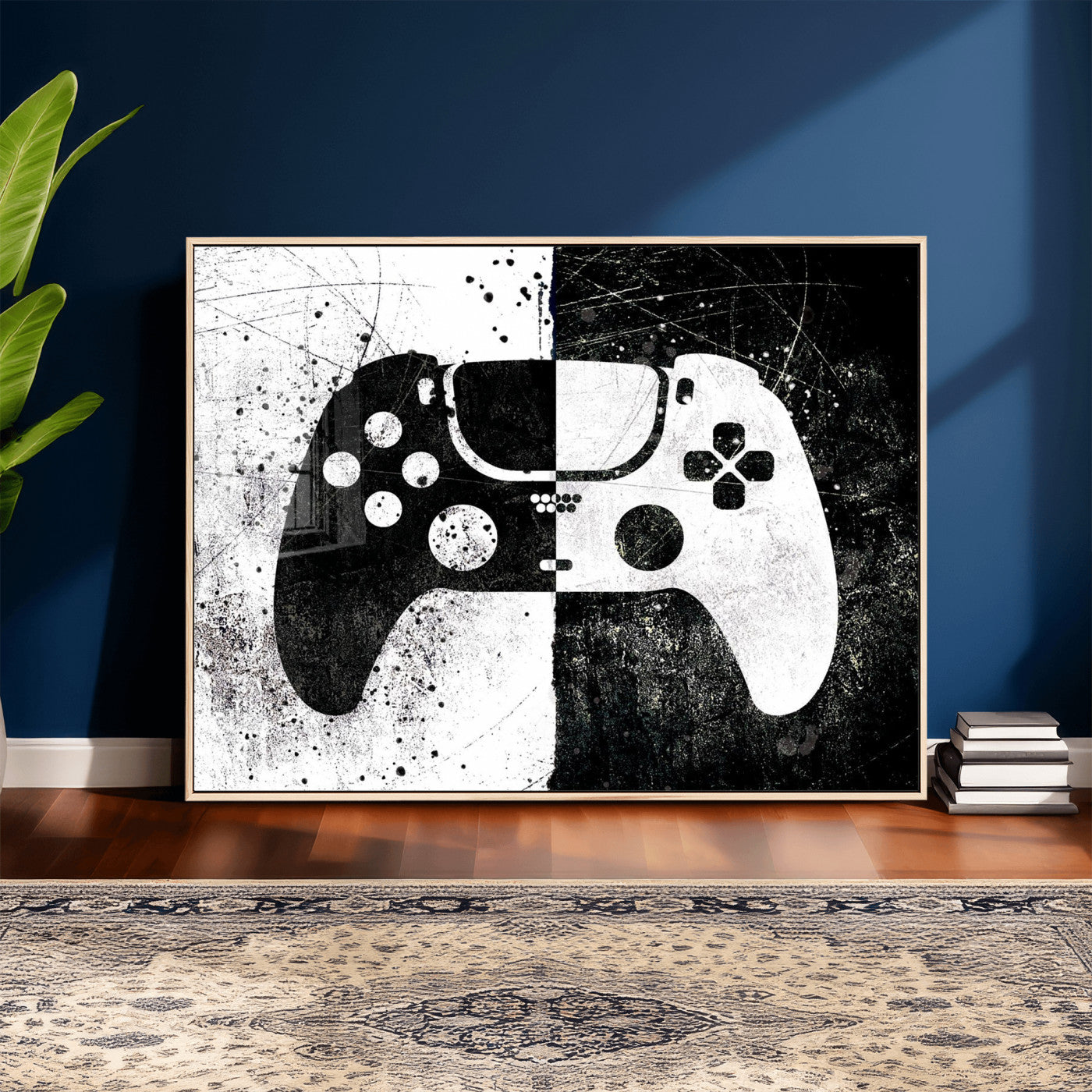 Abstract Gaming Controller Wall Art Canvas Print