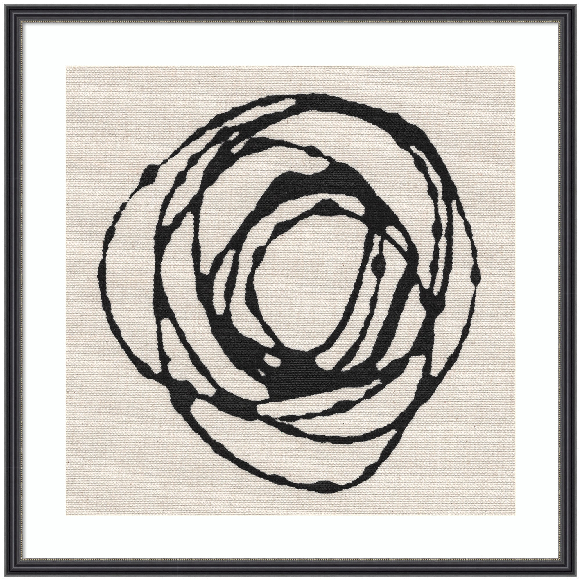 Framed Art Flowing Circle Abstract by The Creative Bunch Studio