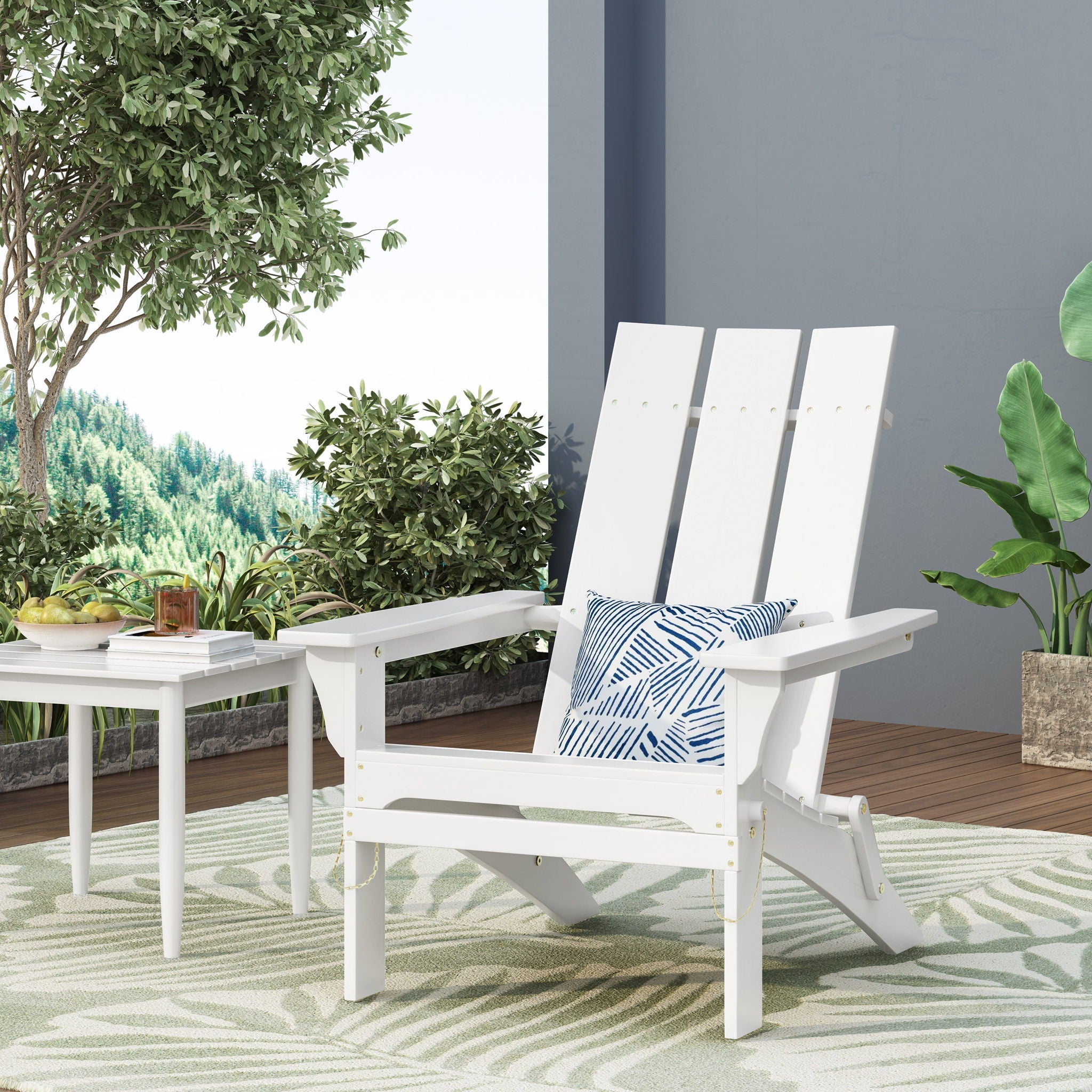 Aurascape Outdoor Comfort Foldable Adirondack Chair