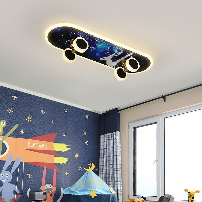 Ceiling Scooter Smart Colorful Bedroom Light