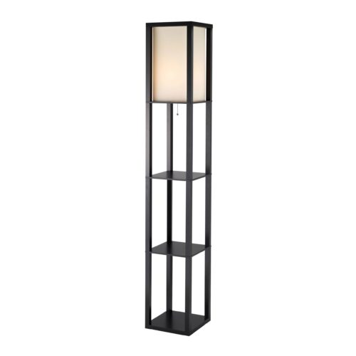 72" H Sleek Column Style Floor Lamp With Storage-0