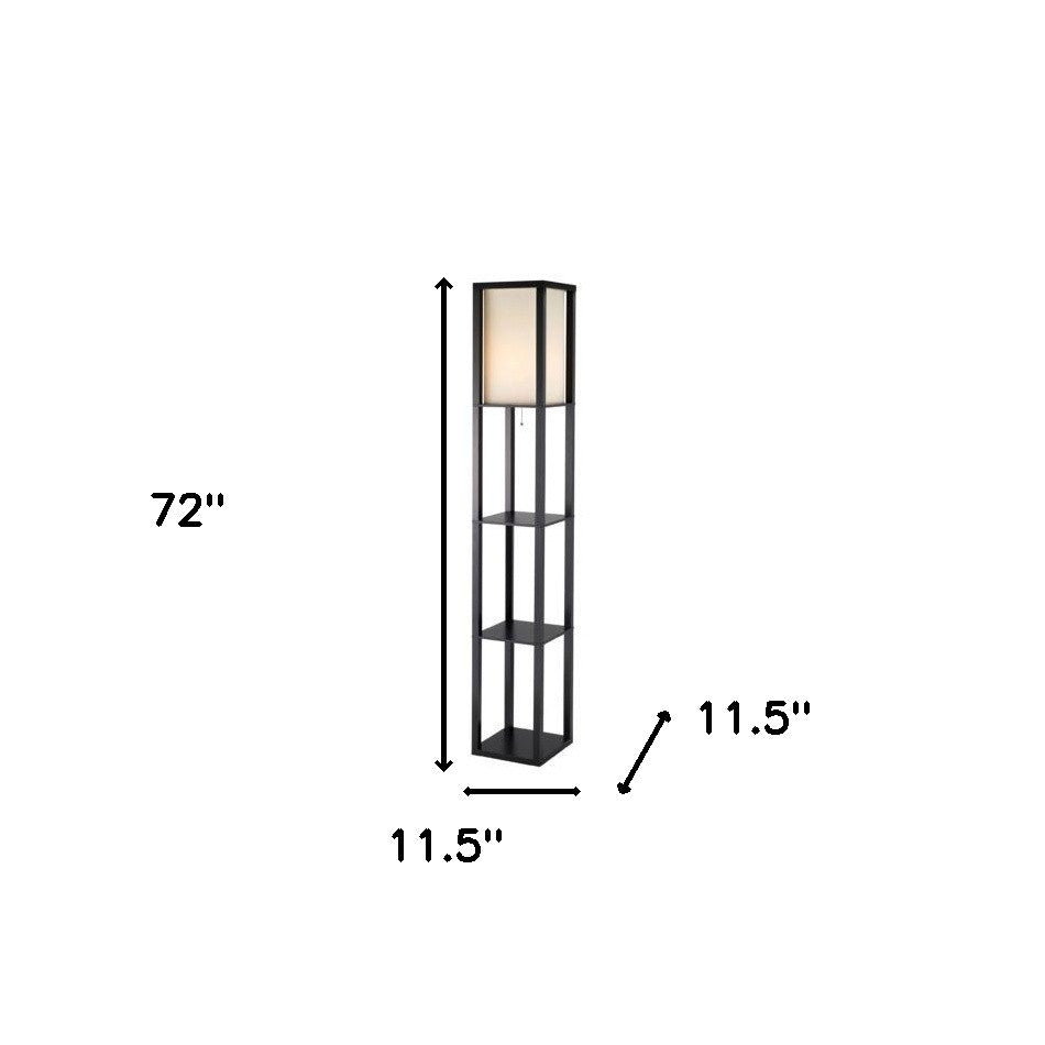 72" H Sleek Column Style Floor Lamp With Storage-6