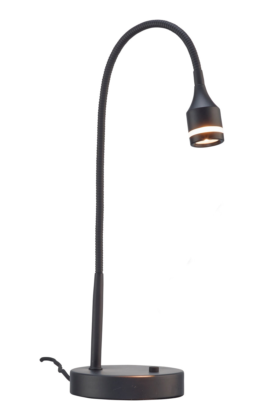 Matte Black Metal Led Adjustable Desk Lamp-0