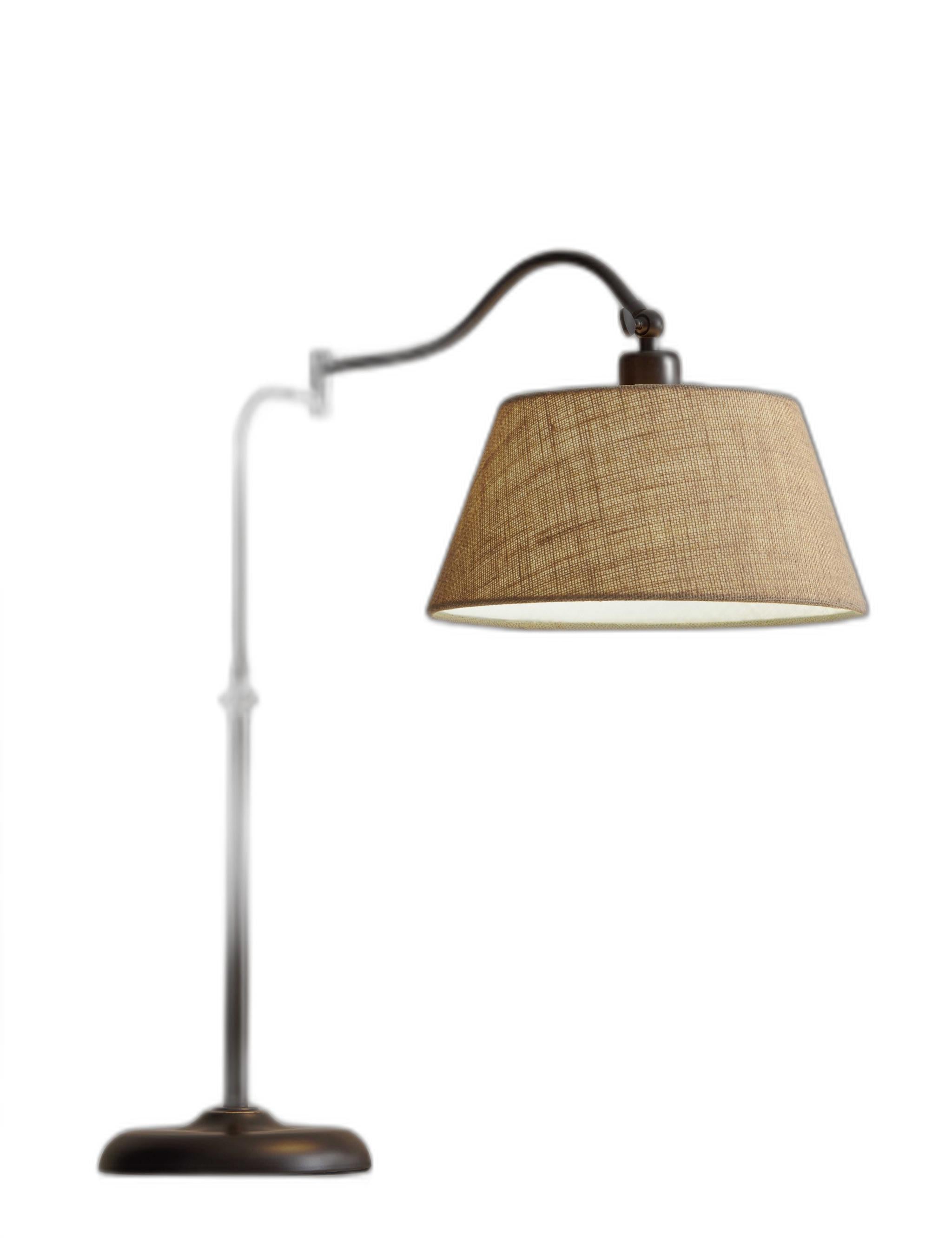 Dark Bronze Metal Swing Arm Adjustable Table Lamp-1