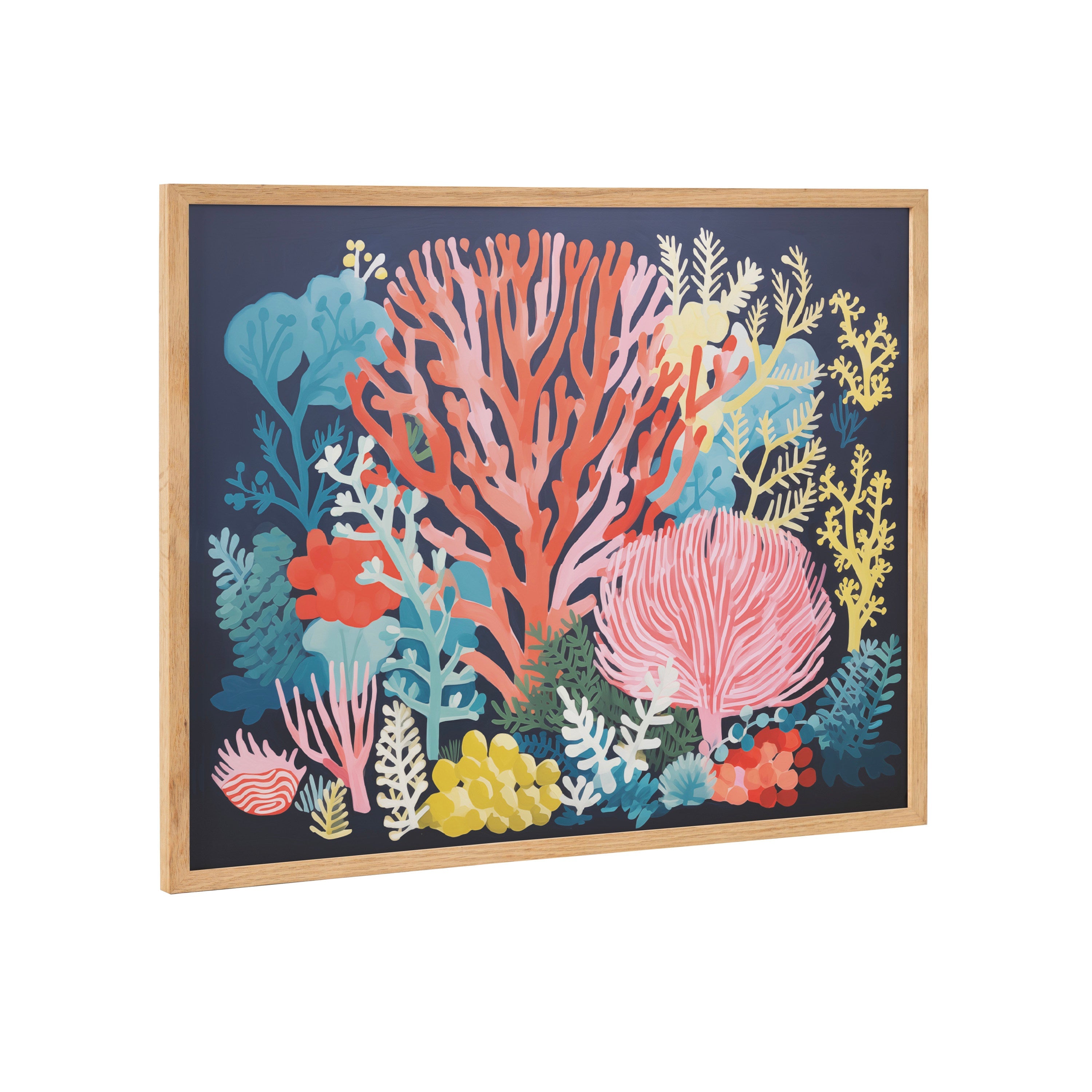Gallery Bright Coral Underwater Ocean Print by The Creative Bunch Studio