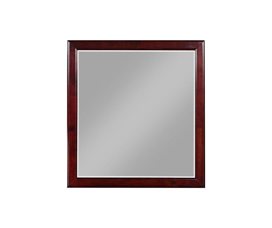 38" Dark Brown Framed Dresser Mirror-4