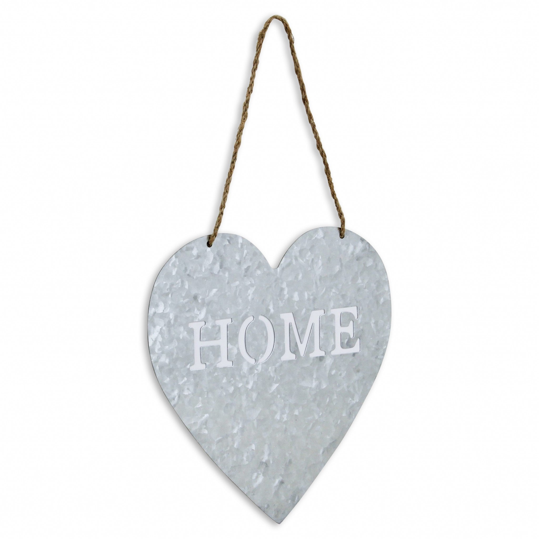 Home Gray Galvanized Cut Out Metal Wall Decor-3