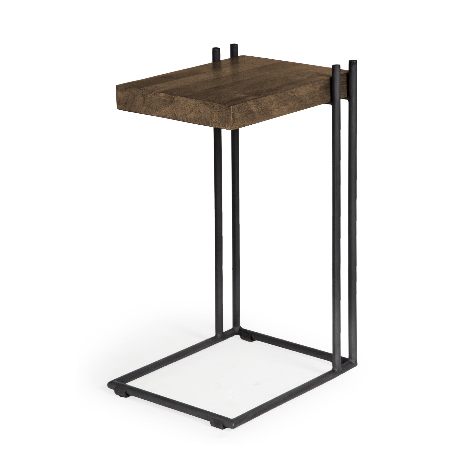 27" Brown Solid Wood Square End Table-0