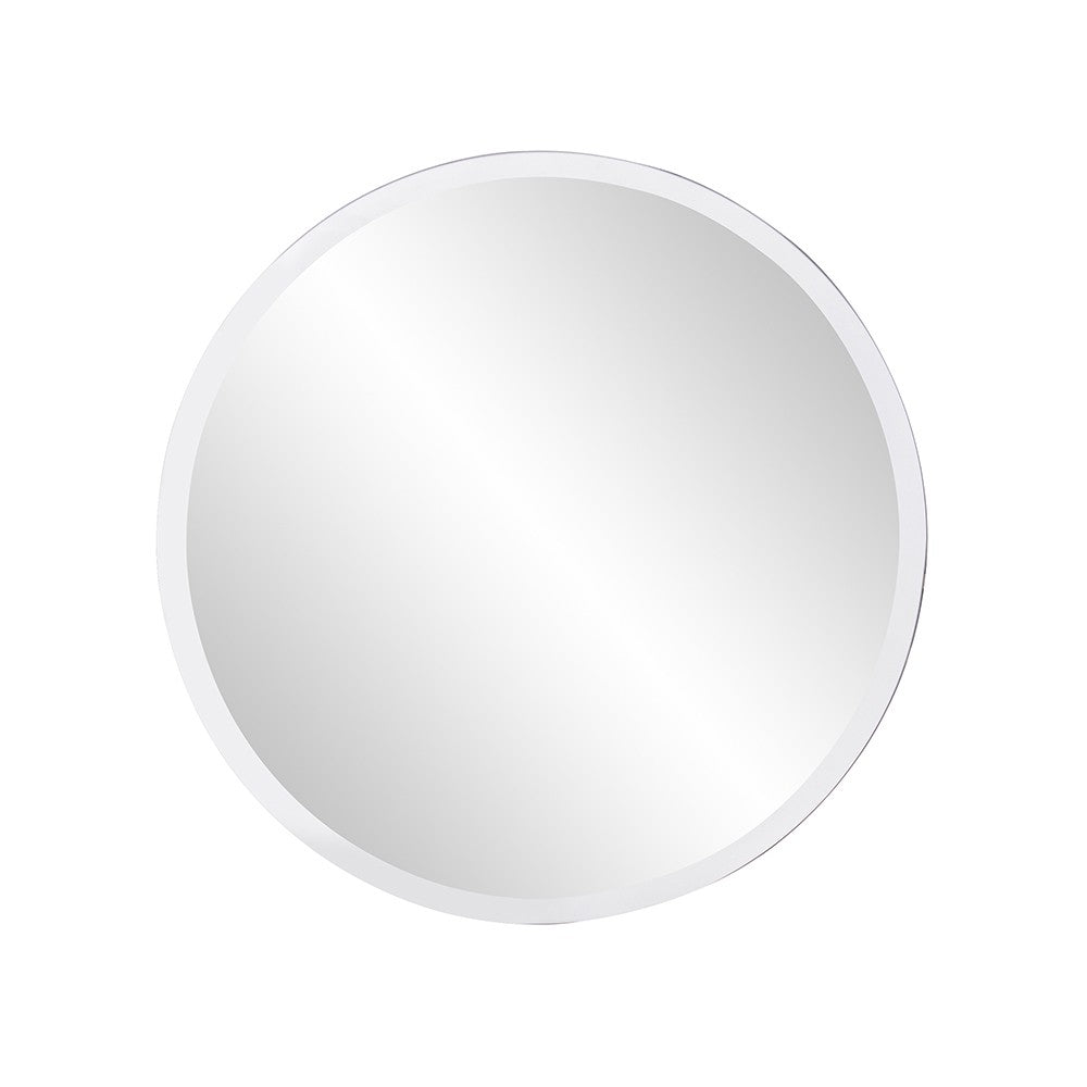 12" Clear Round Beveled Edge Accent Mirror-1