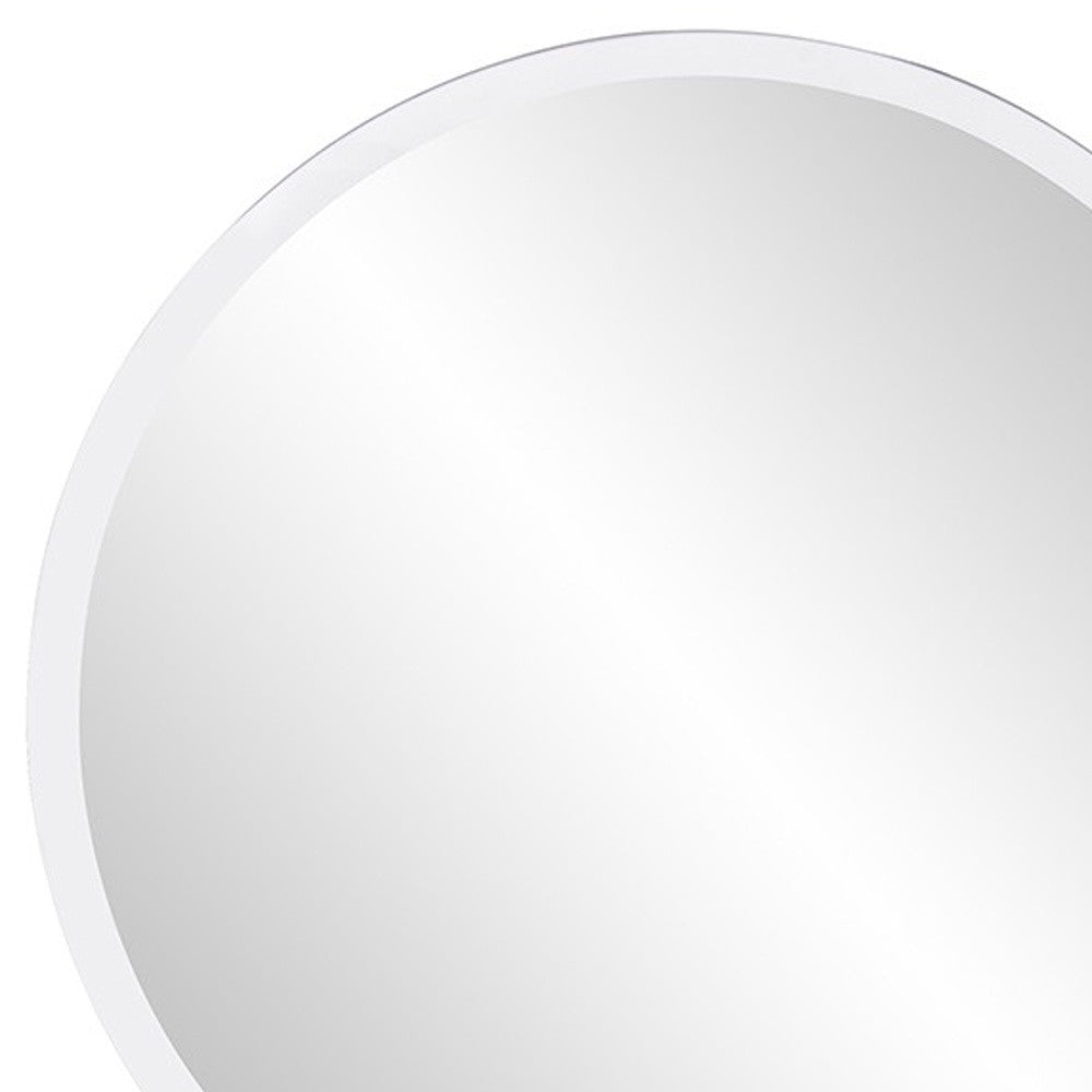 12" Clear Round Beveled Edge Accent Mirror-5