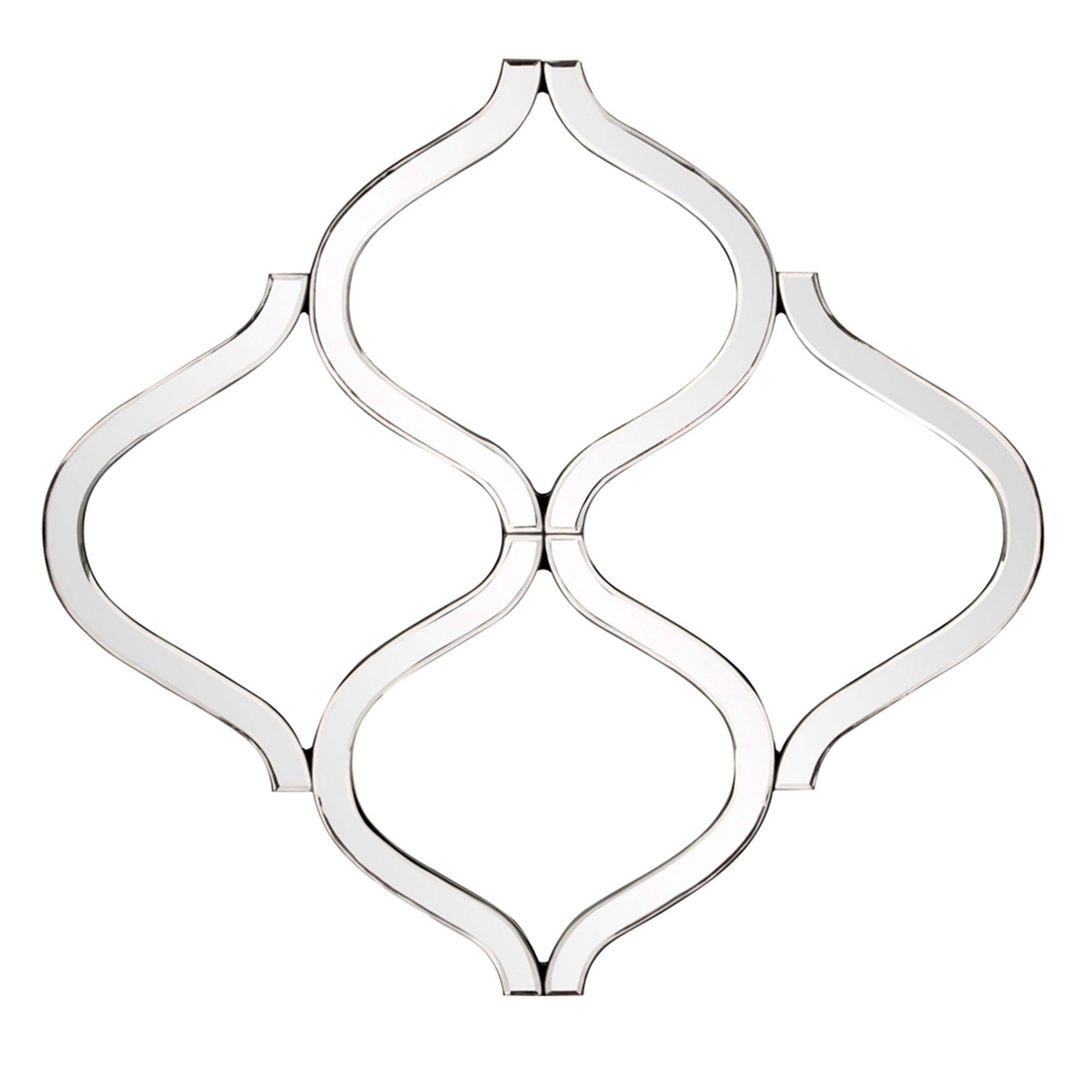 Interlocking Mirrored Curved Shapes With Beveled Edge-1