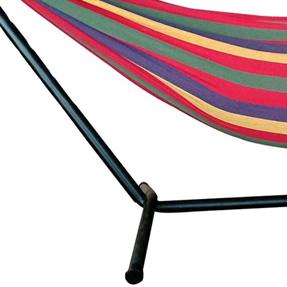 Regatta Stripe Two Person Hammock With Stand-3