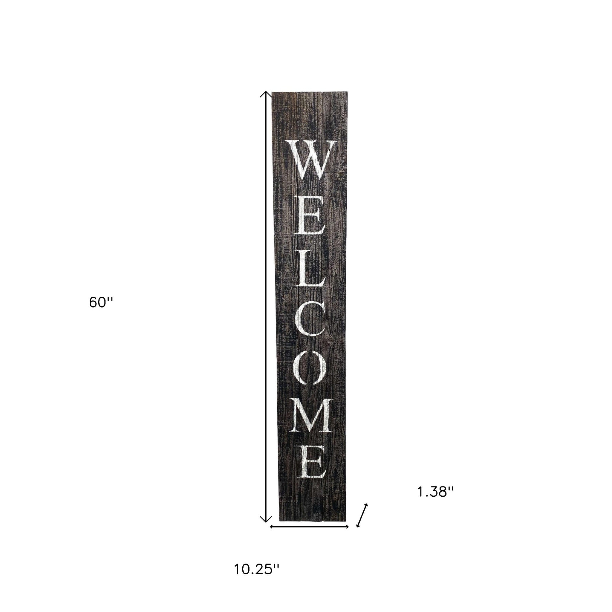 Rustic Black And White Front Porch Welcome Sign-8