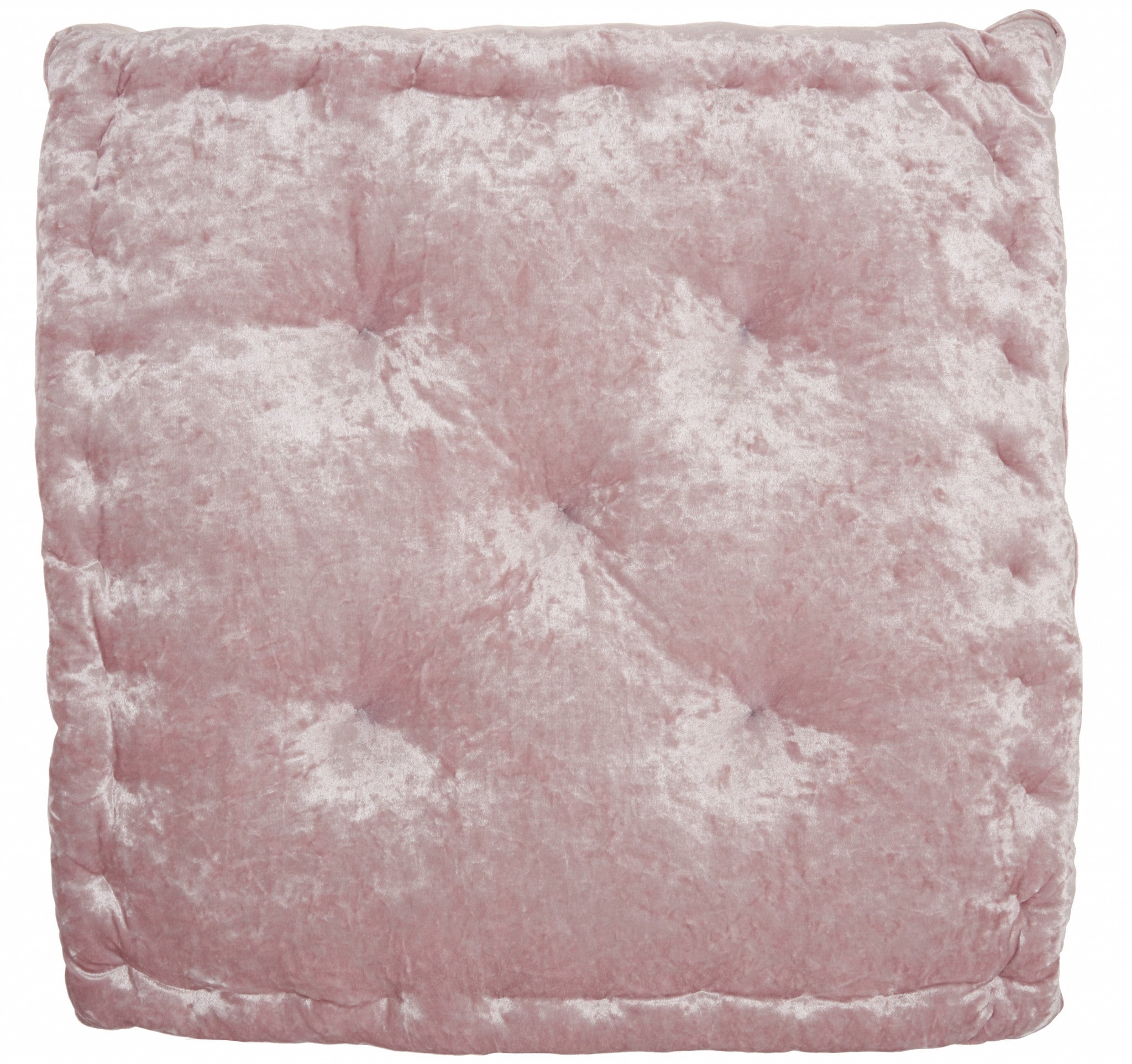 24" X 24" Rose Polyester Solid Color Floor Cushion-1