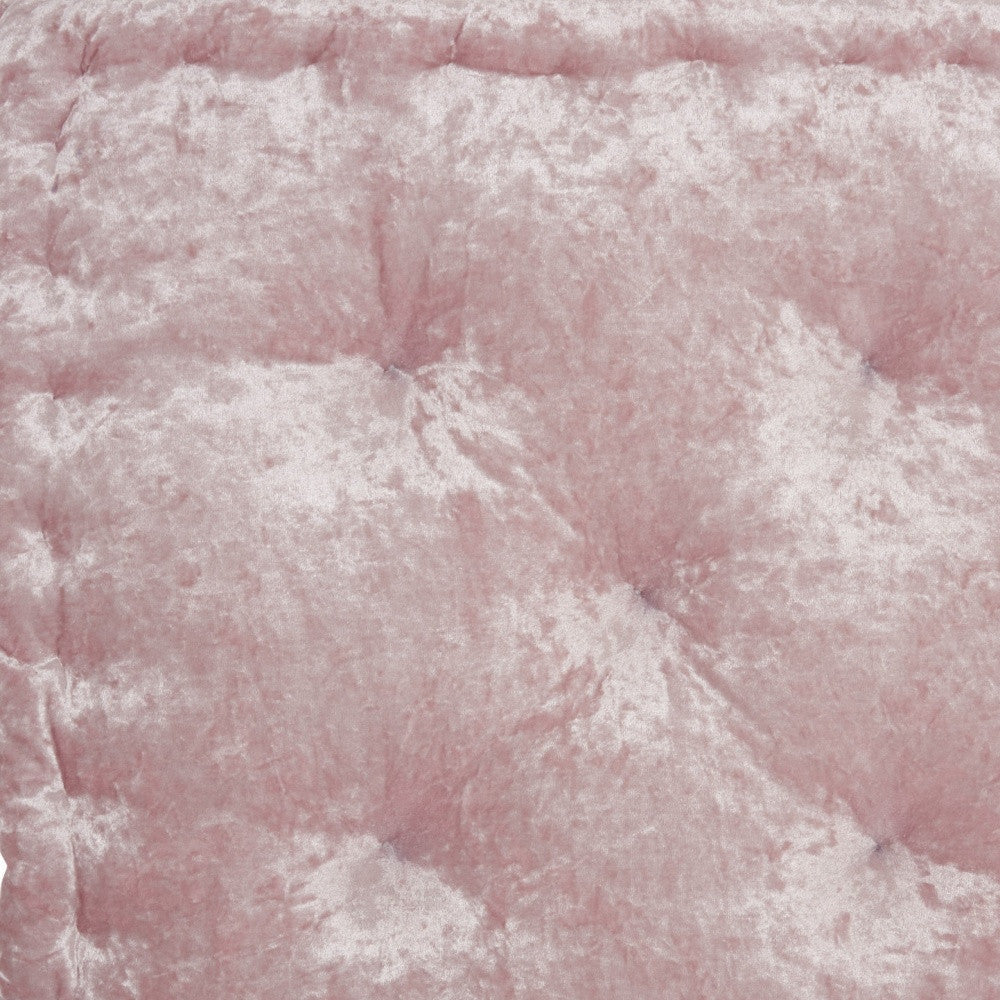 24" X 24" Rose Polyester Solid Color Floor Cushion-3