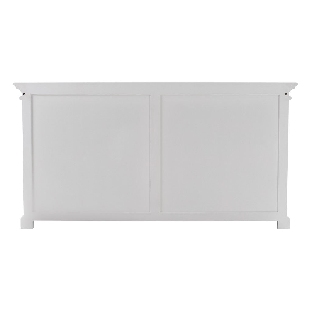 Modern Farm White Glass Door Buffet Server-3