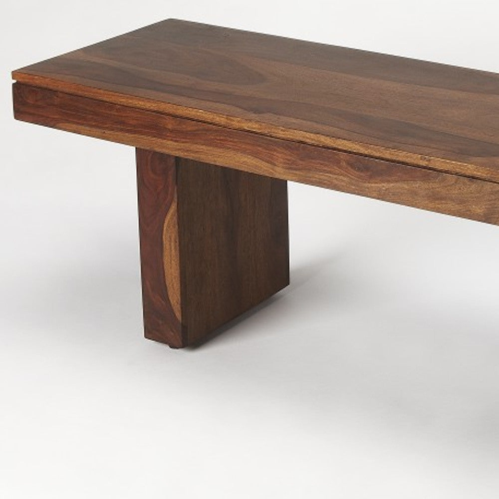 Modern Chunky Solid Wood Bench-1