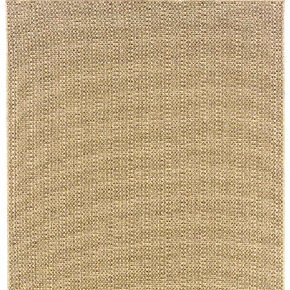 8' X 11' Beige Indoor Outdoor Area Rug-8