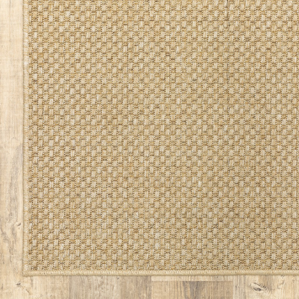 8' X 11' Beige Indoor Outdoor Area Rug-5