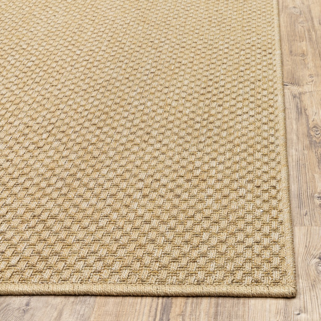 8' X 11' Beige Indoor Outdoor Area Rug-6