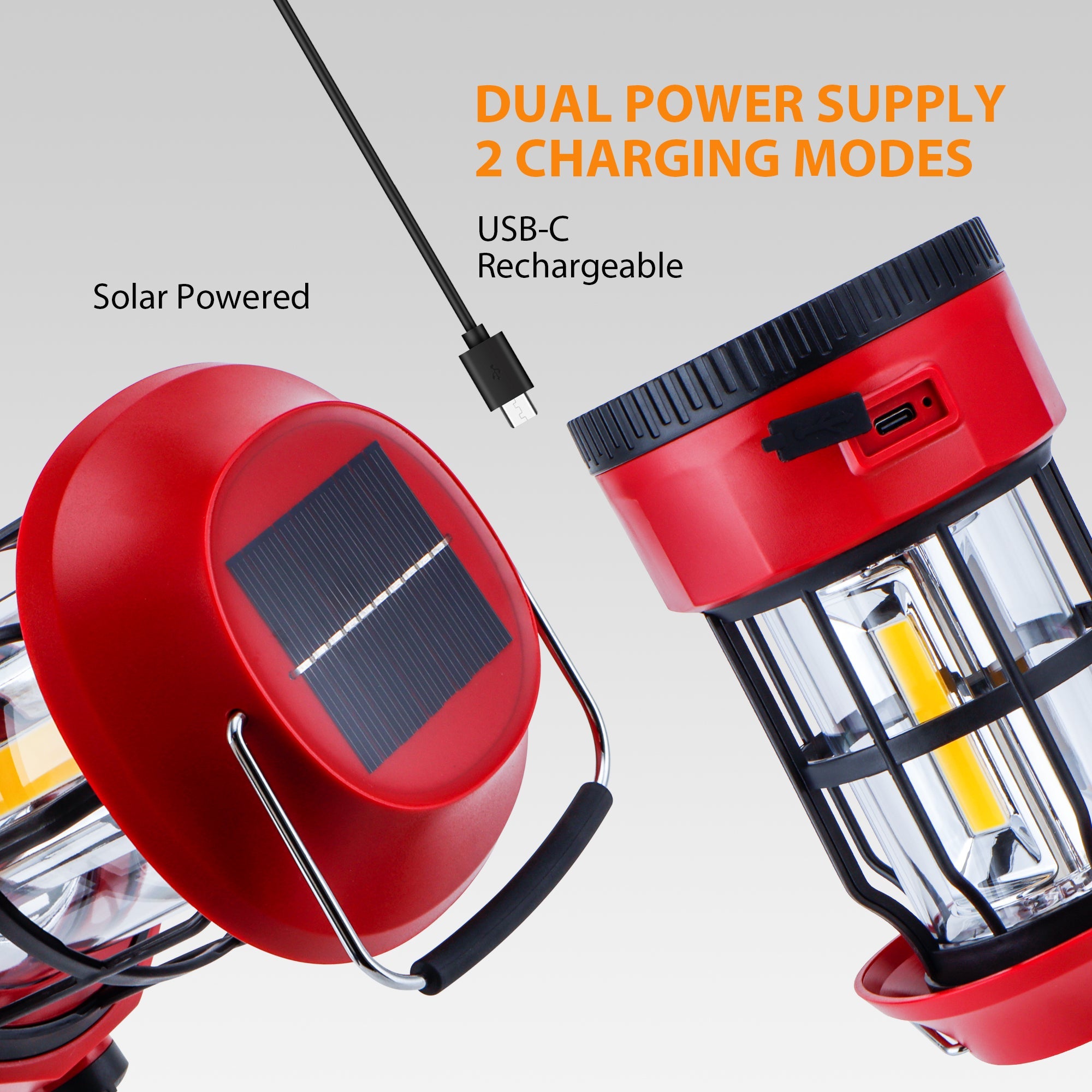 TRIROCKS Set of 2 LED Solar Camping Lights-2