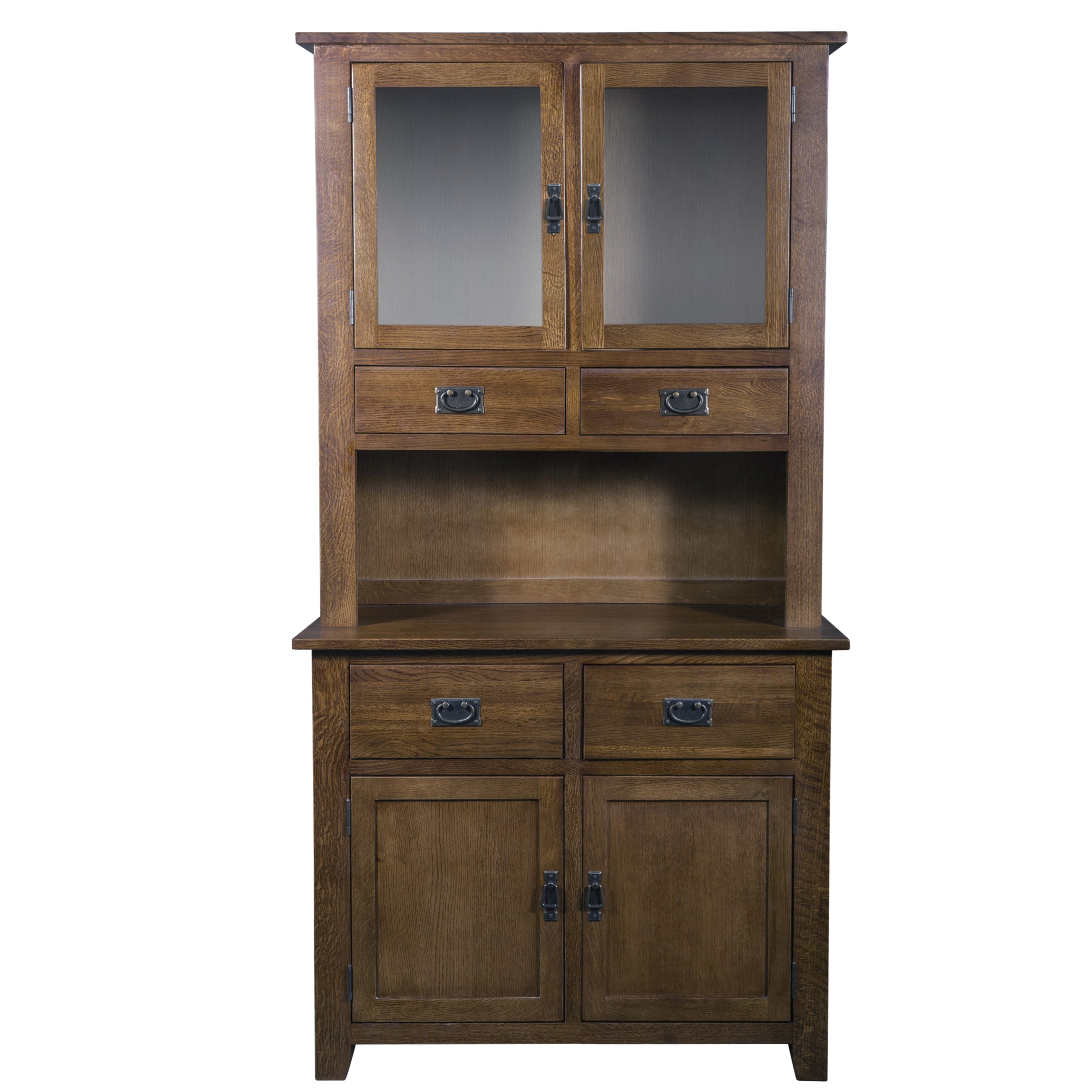 Mission 4 Door & 4 Drawer China Cabinet - Walnut - 42"W