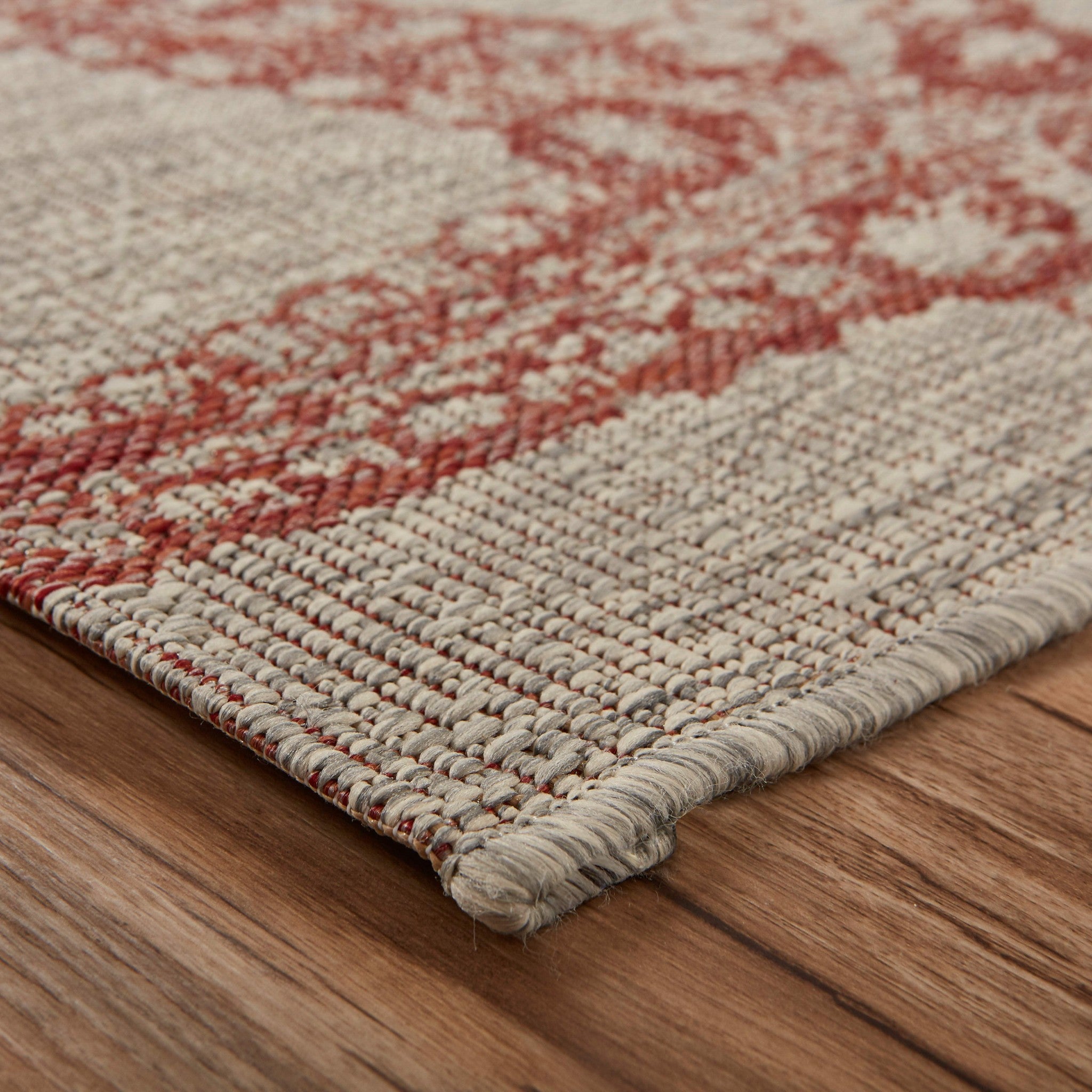 5' X 7' Beige Indoor Outdoor Area Rug-2