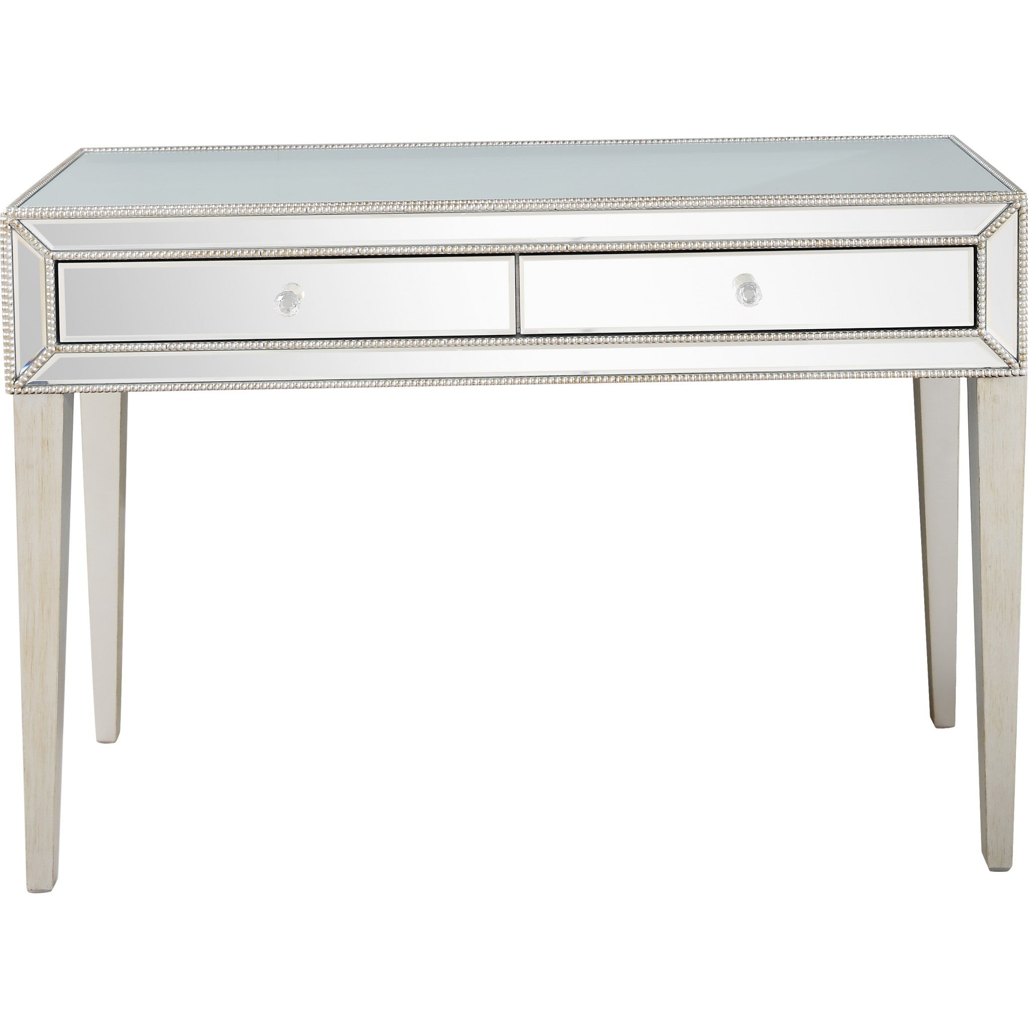 Silver Beaded Console Table-1