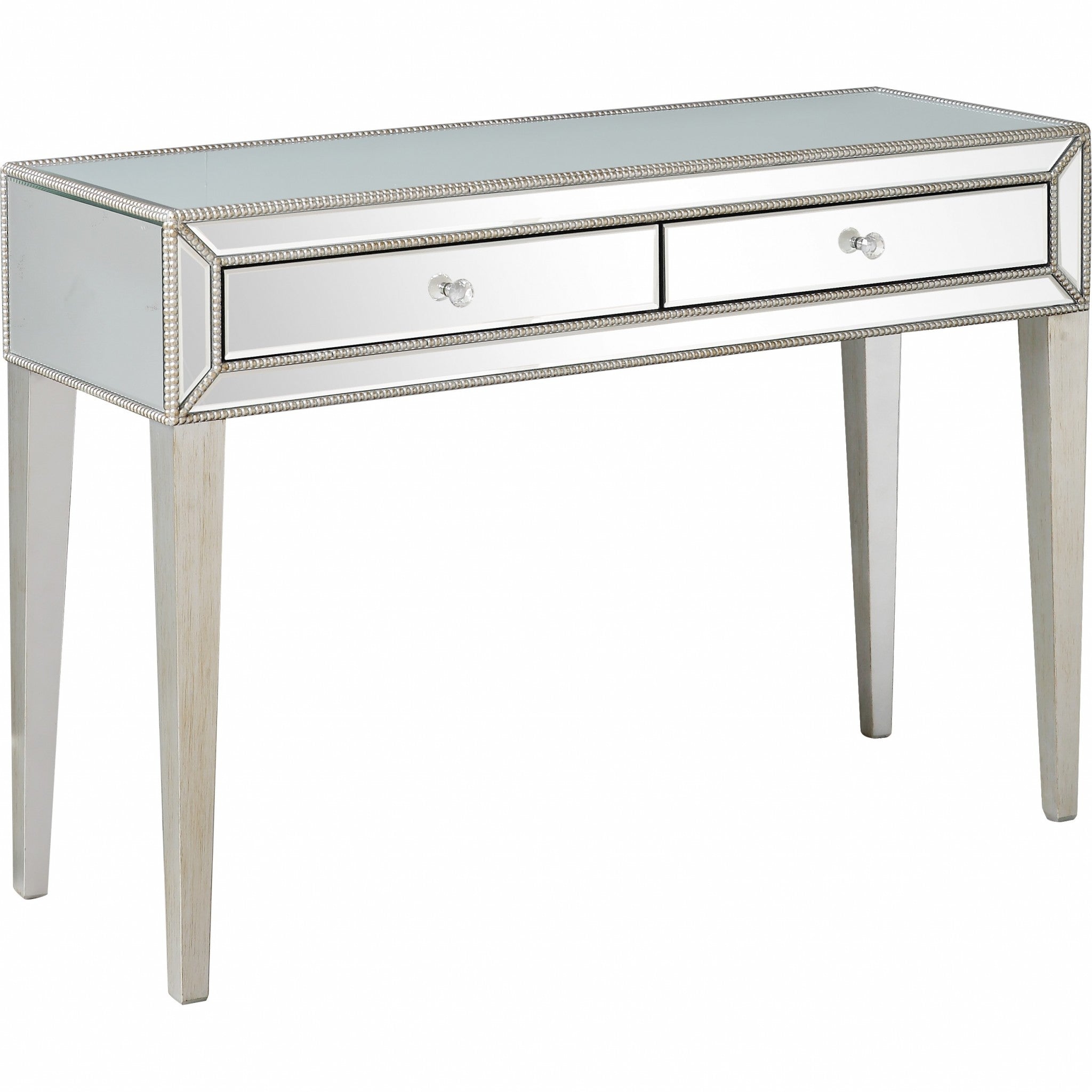 Silver Beaded Console Table-2