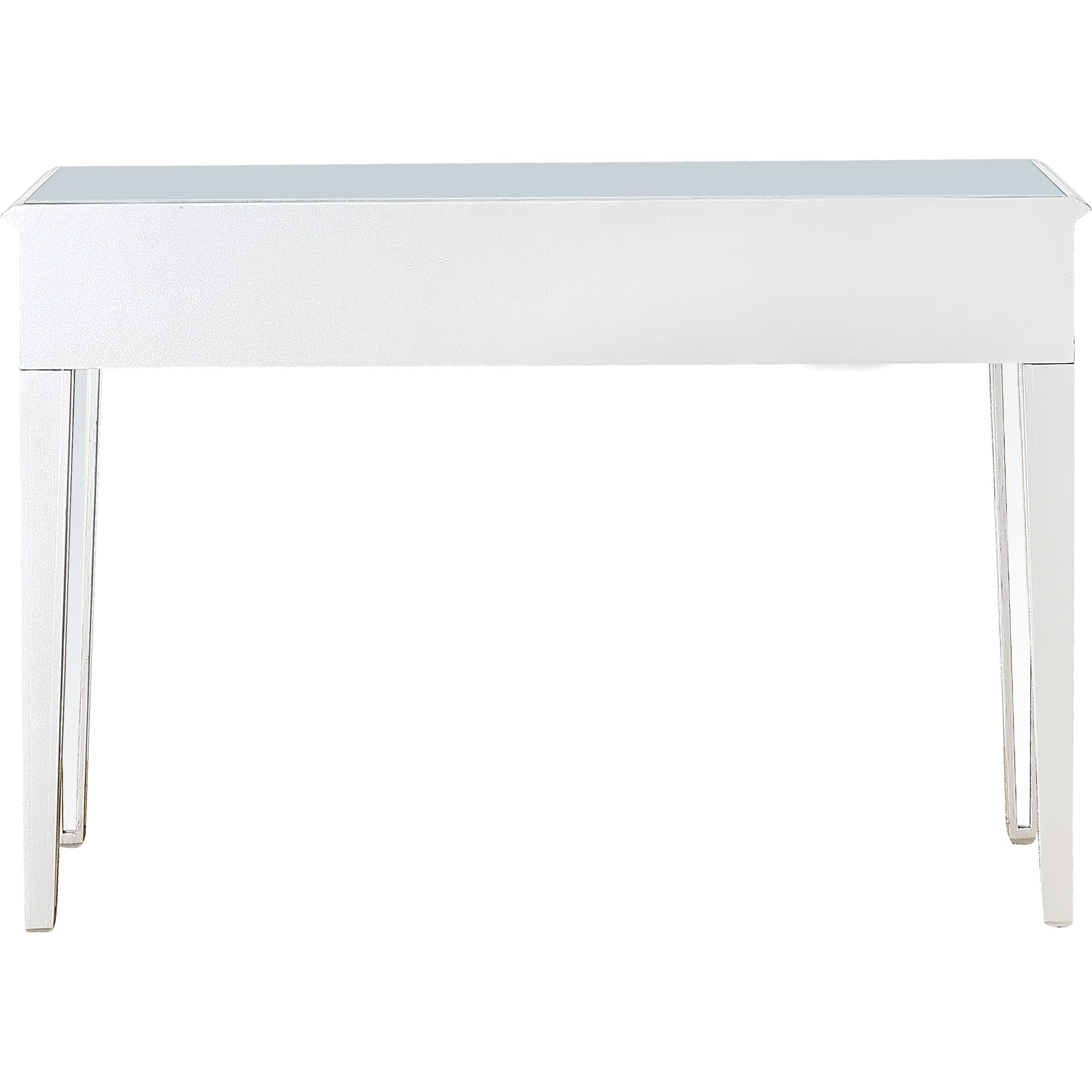 Silver Glass Mirror Console Table-3