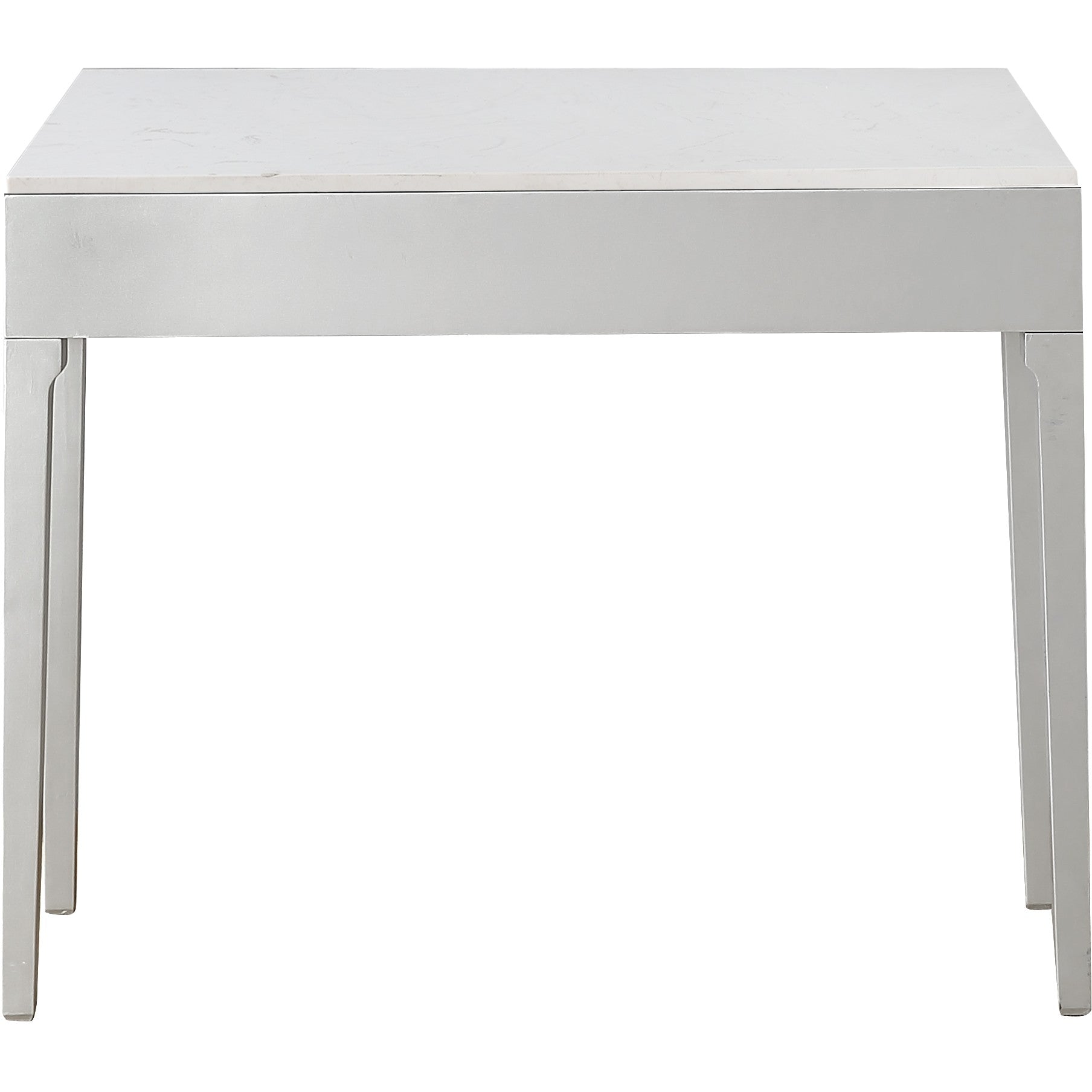 Antiqued Silver Finish Mirror Console Table-6