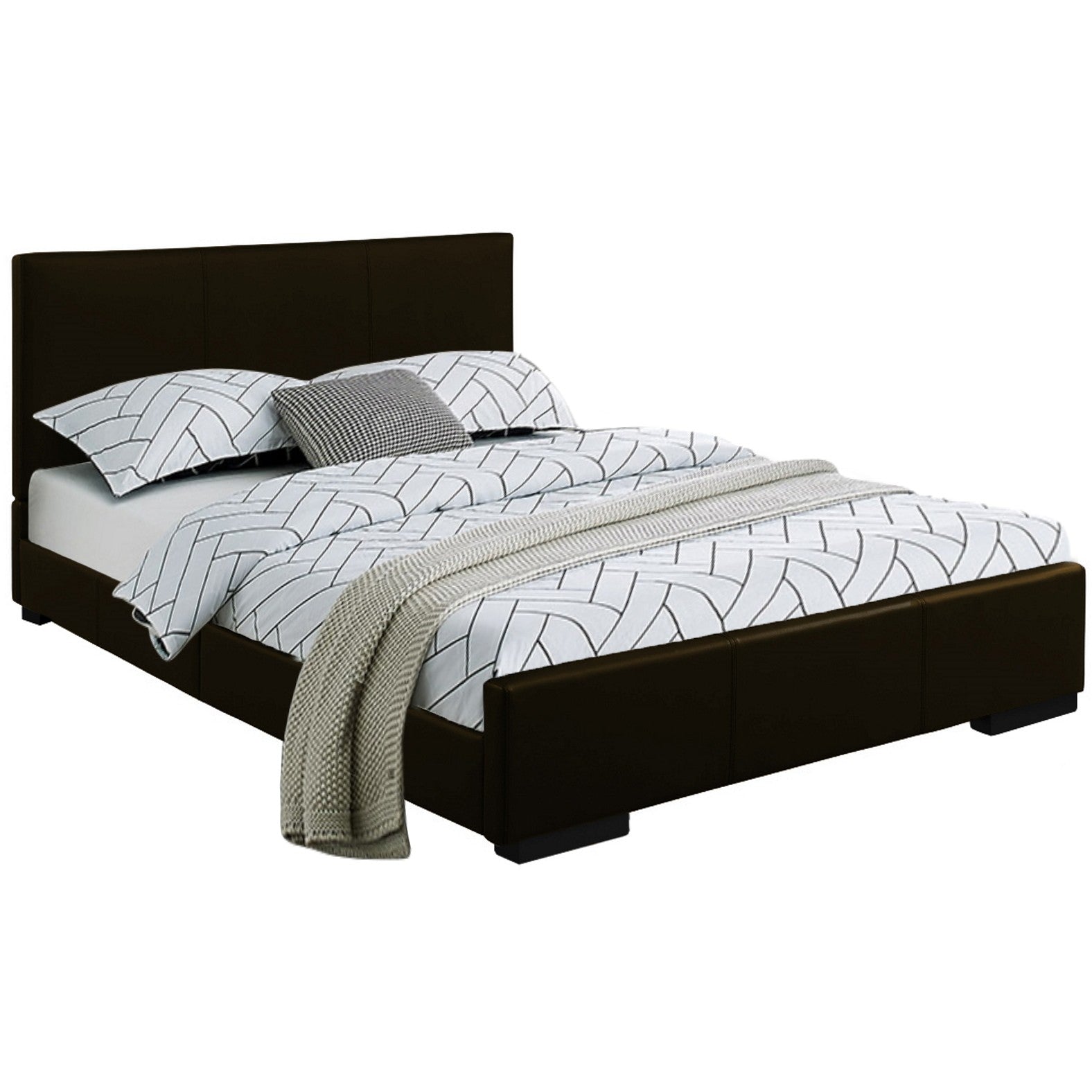 Black Platform Twin Bed-1