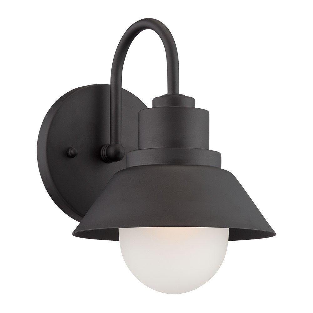 Matte Black Lamp Shade Wall Light-0