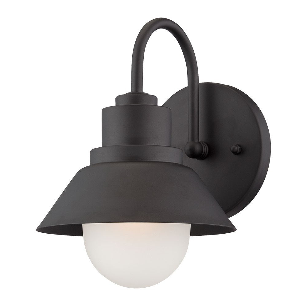 Matte Black Lamp Shade Wall Light-1