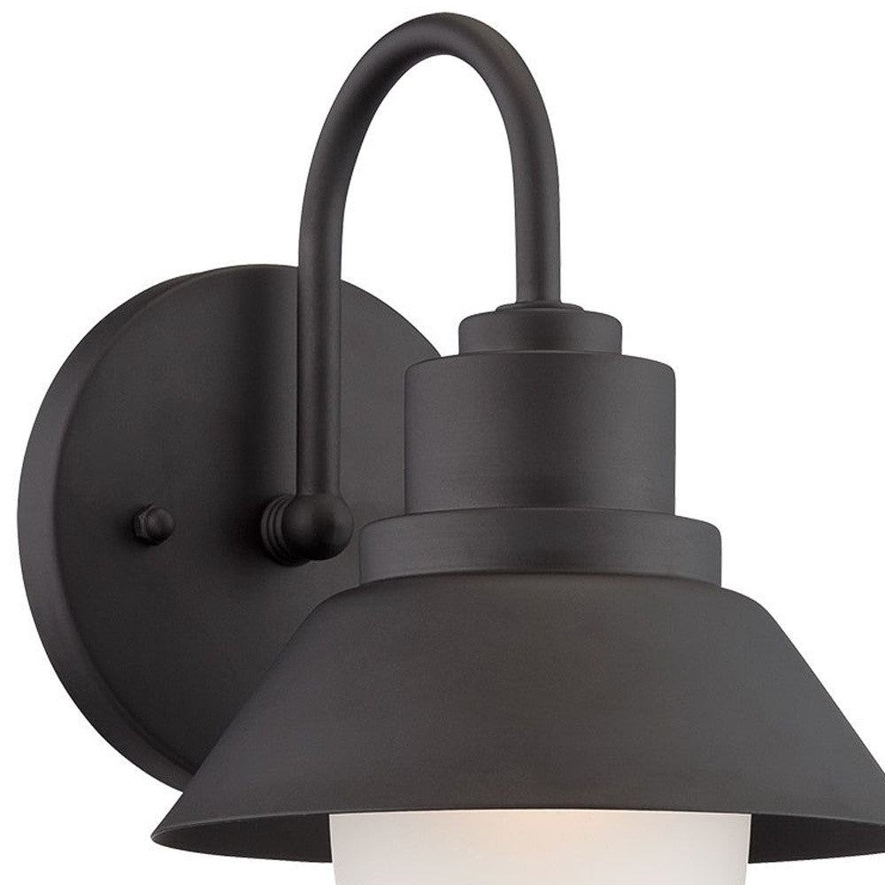 Matte Black Lamp Shade Wall Light-2