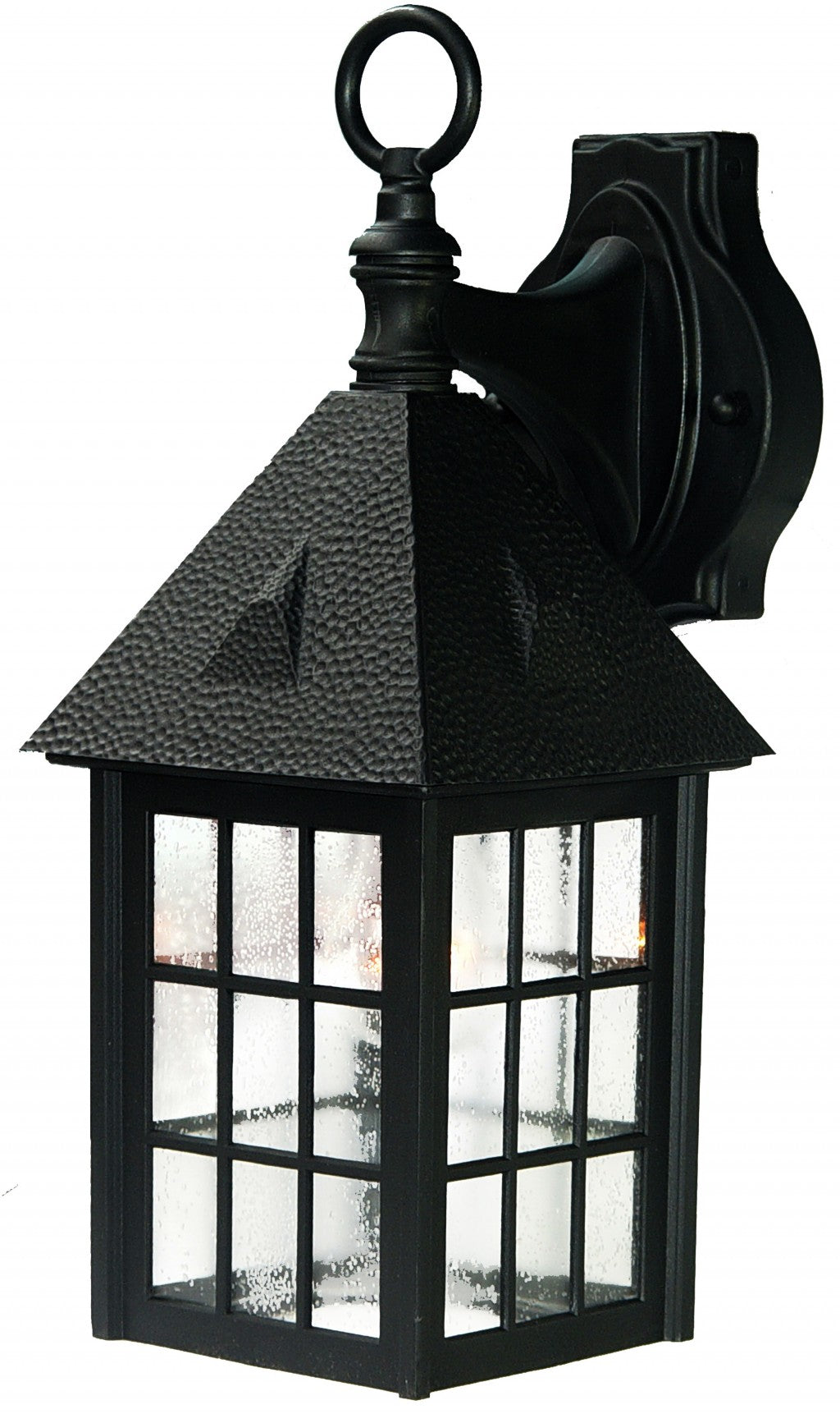 Matte Black House Shaped Wall Light-0