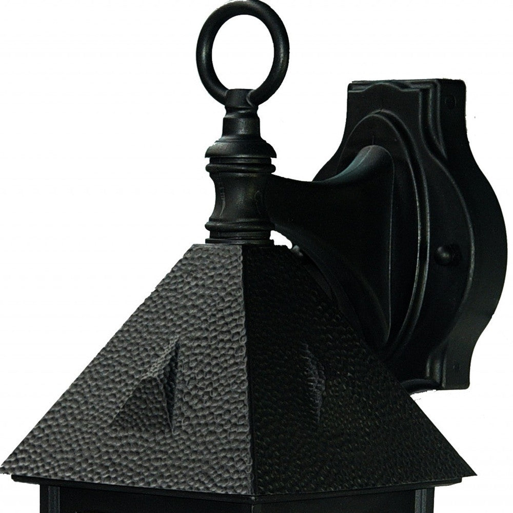 Matte Black House Shaped Wall Light-3