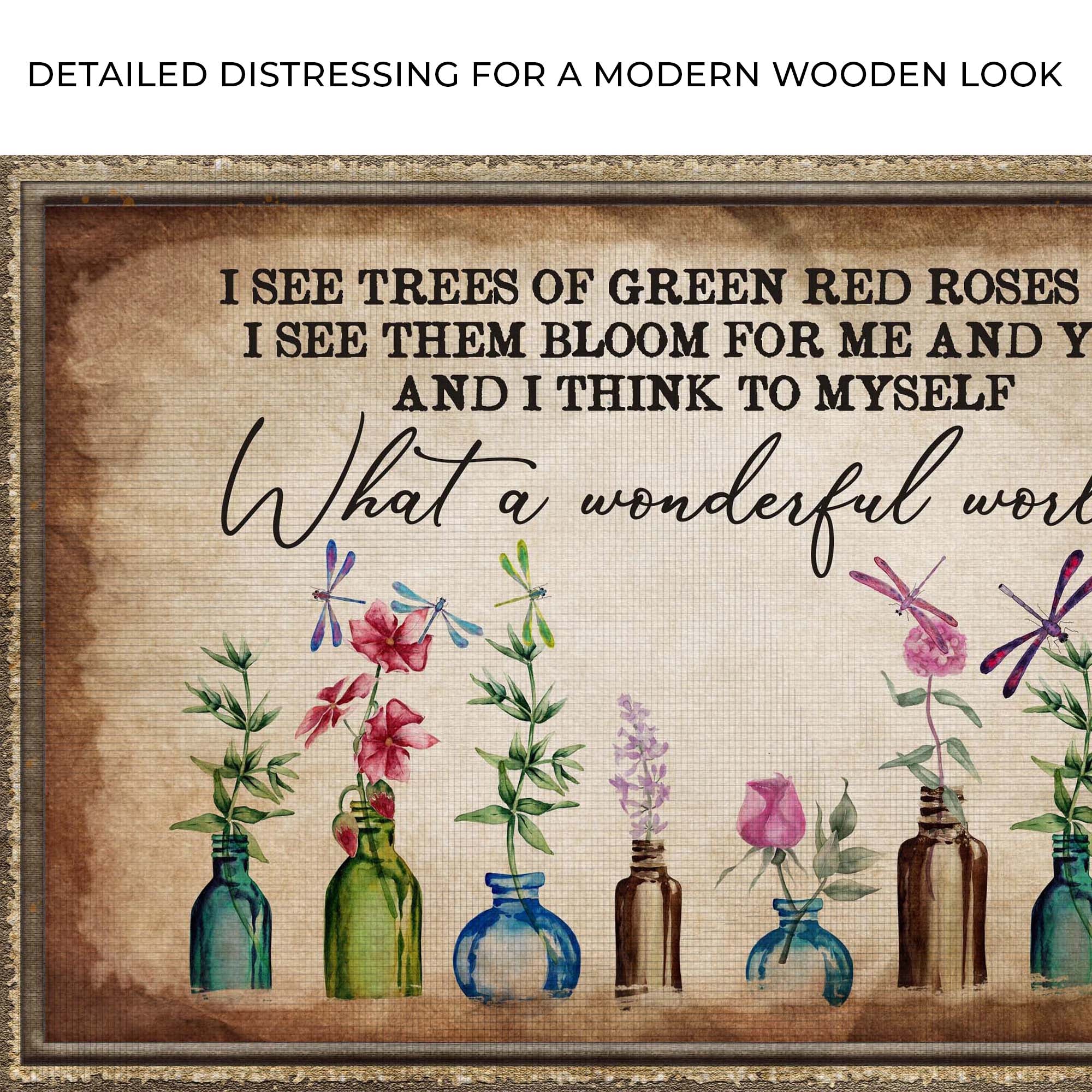 What A Wonderful World Sign X