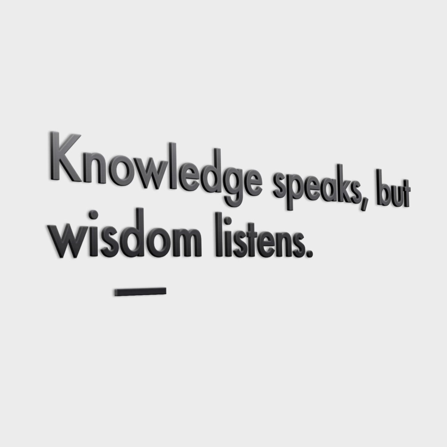 Wisdom Listens 3D Office Wall Decor-1