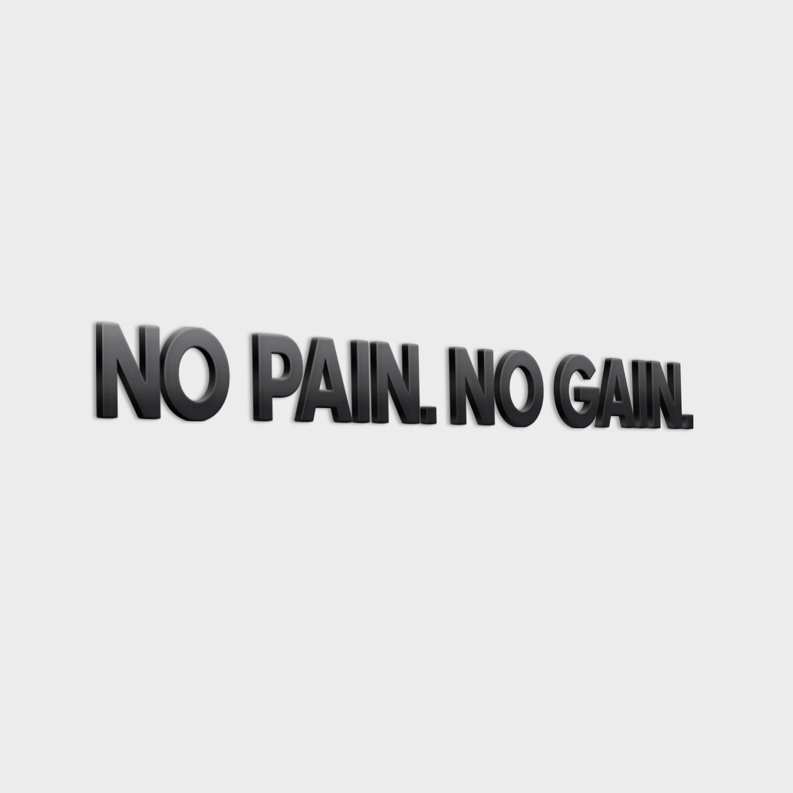 No Pain No Gain 3D Gym Wall Decor-1