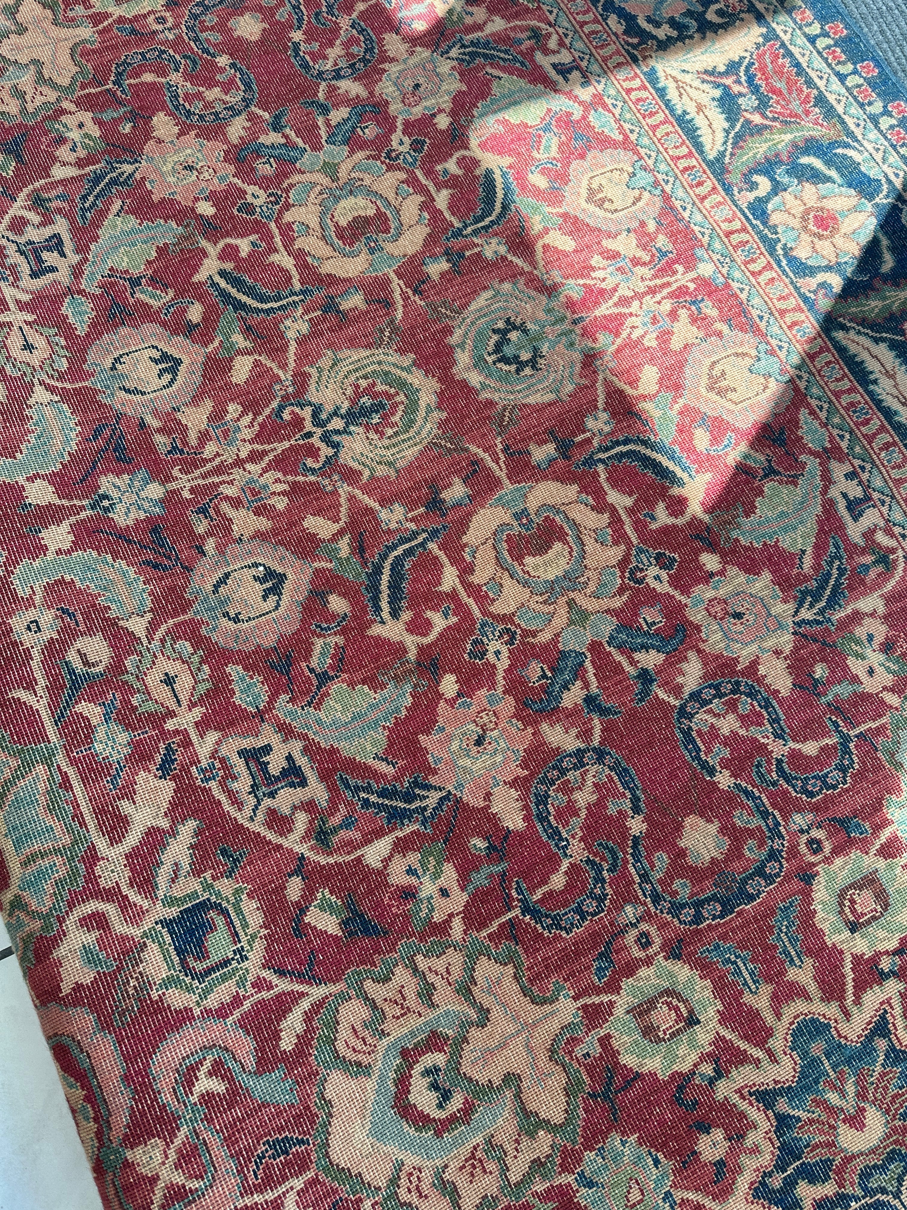 Karastan Samovar Teawash Wool Rug – 8’8” x 12’ – Vintage Elegance, Excellent Condition
