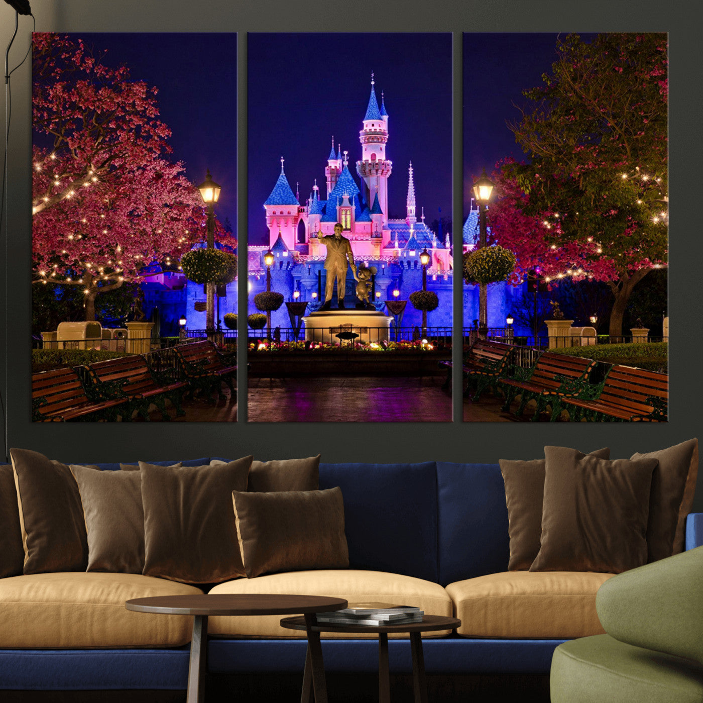 Castle Large Wall Art Disney Magic Kingdom Kids Room Decor -