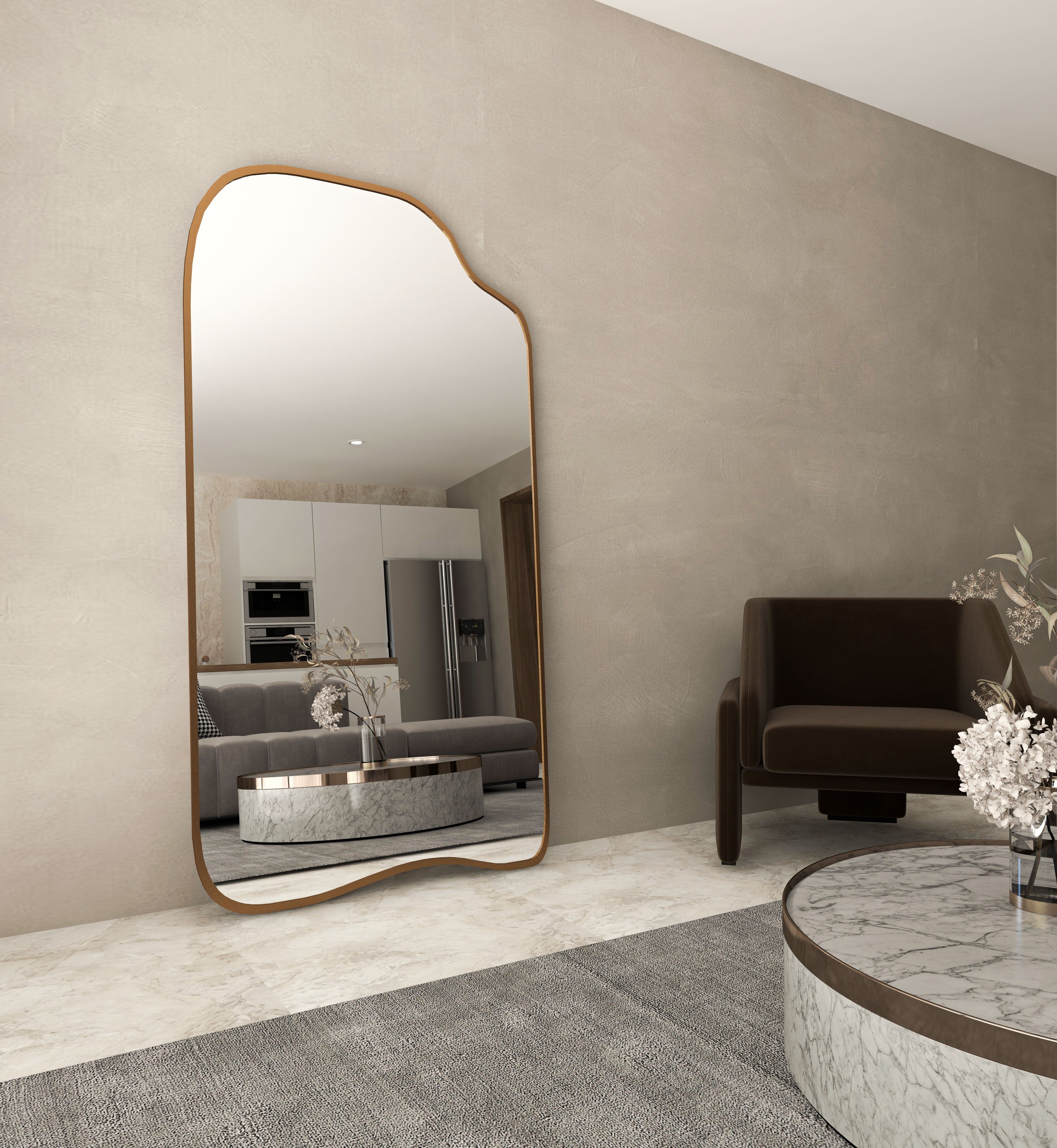 Asymmetrical Full Length Mirror Tall Body Mirror