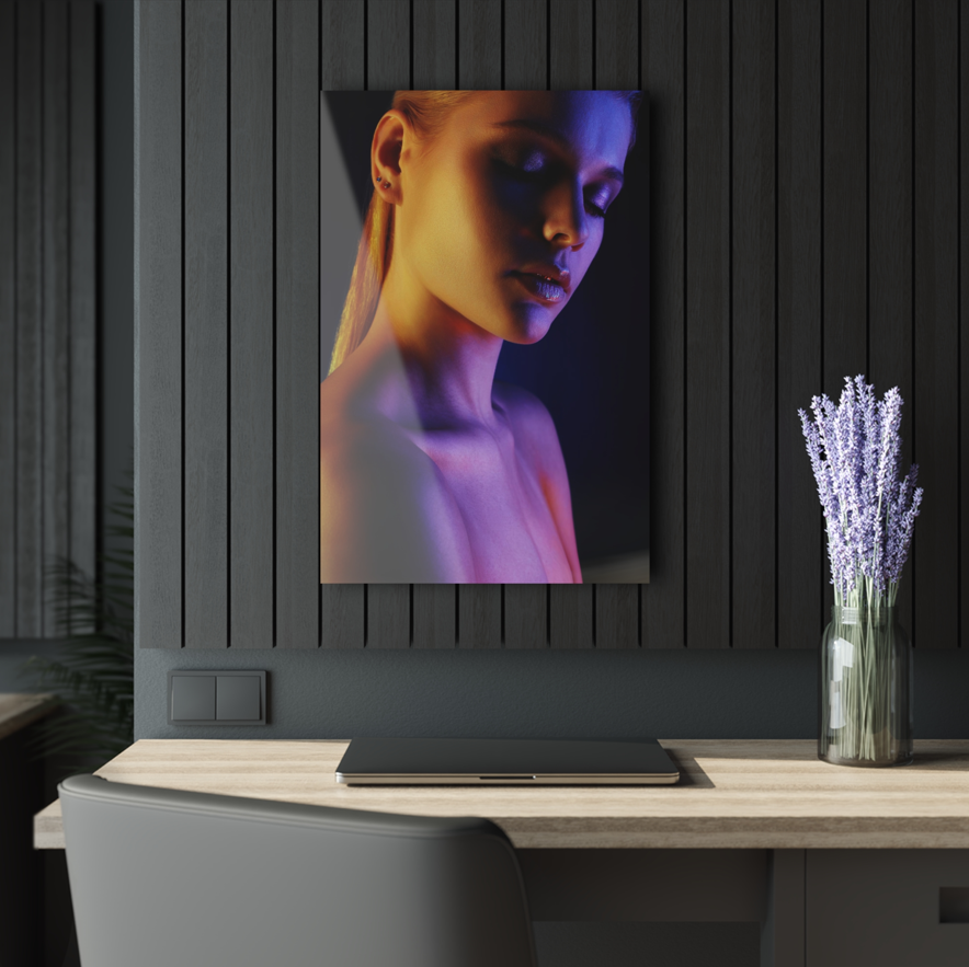 Tempered glass wall art - woman model-3