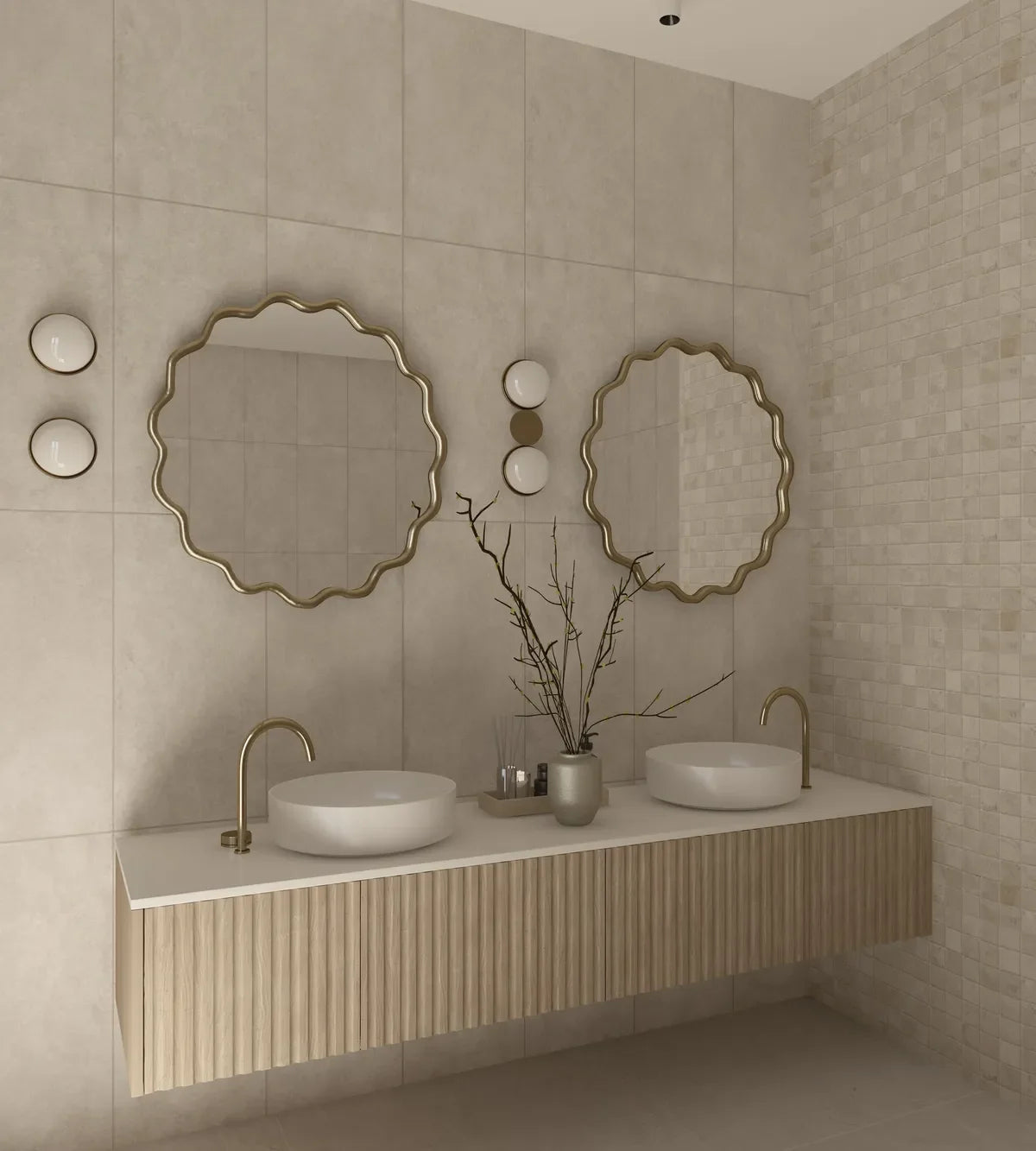 Orlando American Style Irregular Mirror - Unique Wall Mirror | Alpken