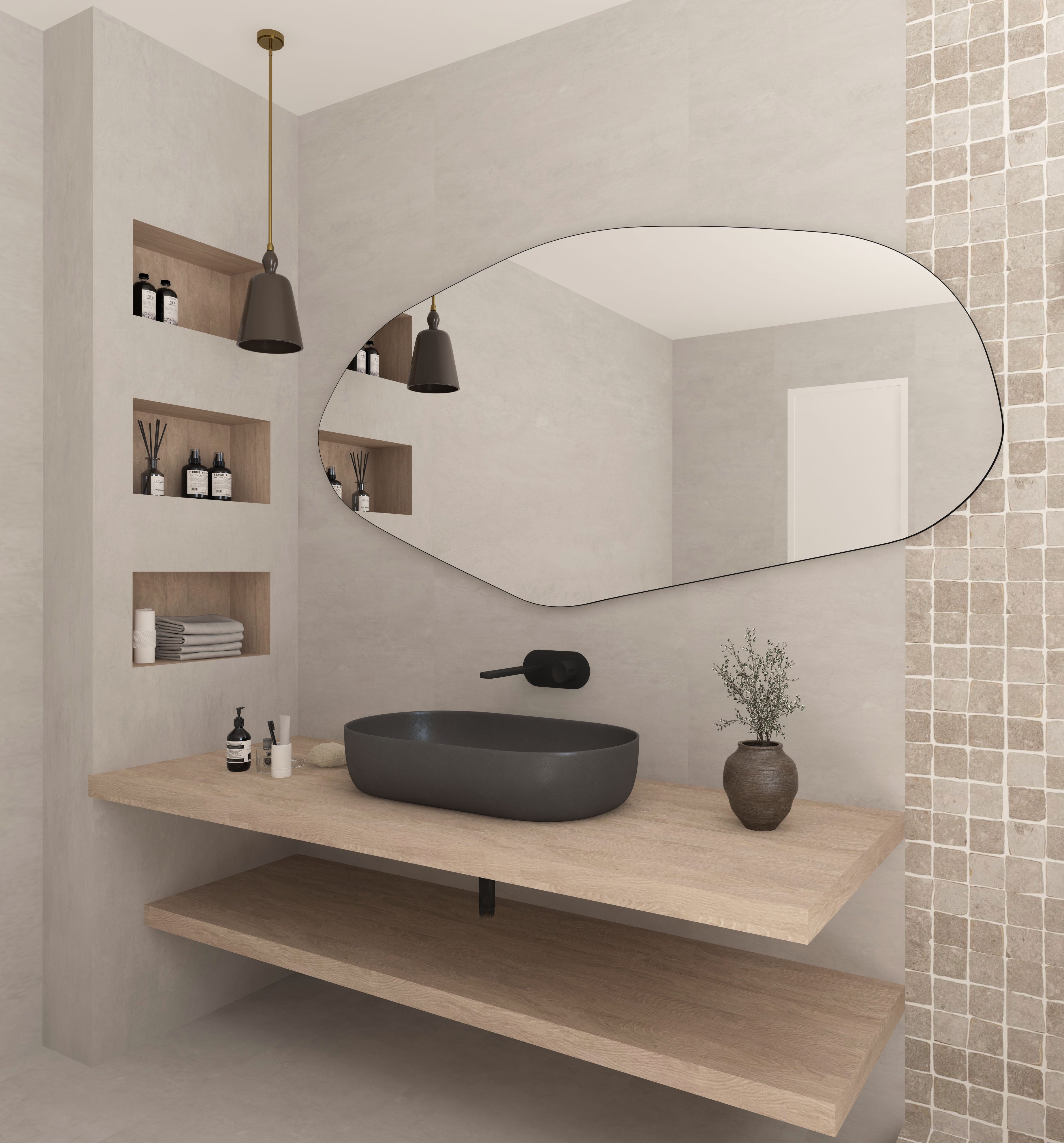 Sile Irregular Asymmetrical Mirror