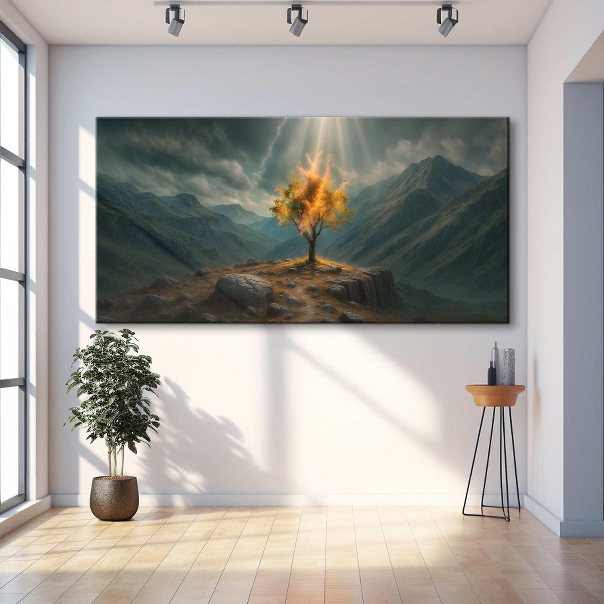 Burning Bush - Faith Wall Art VII